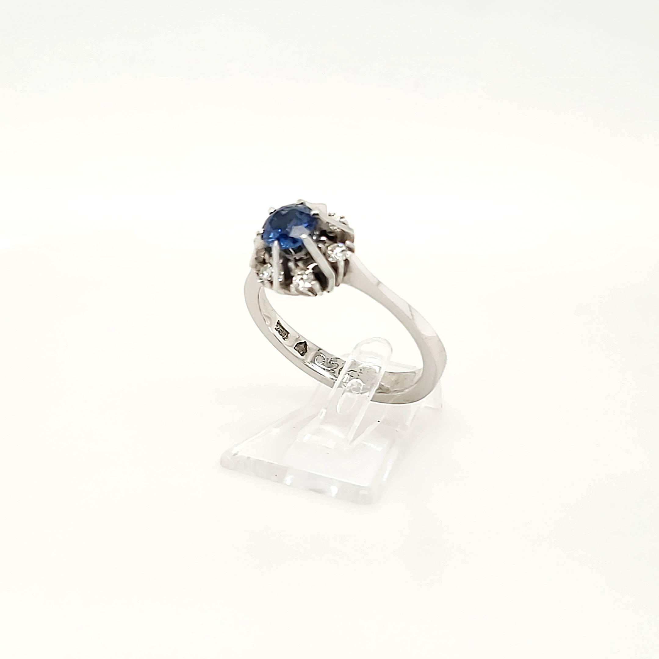 Ring Weißgold 750 Gr.55 Brillanten