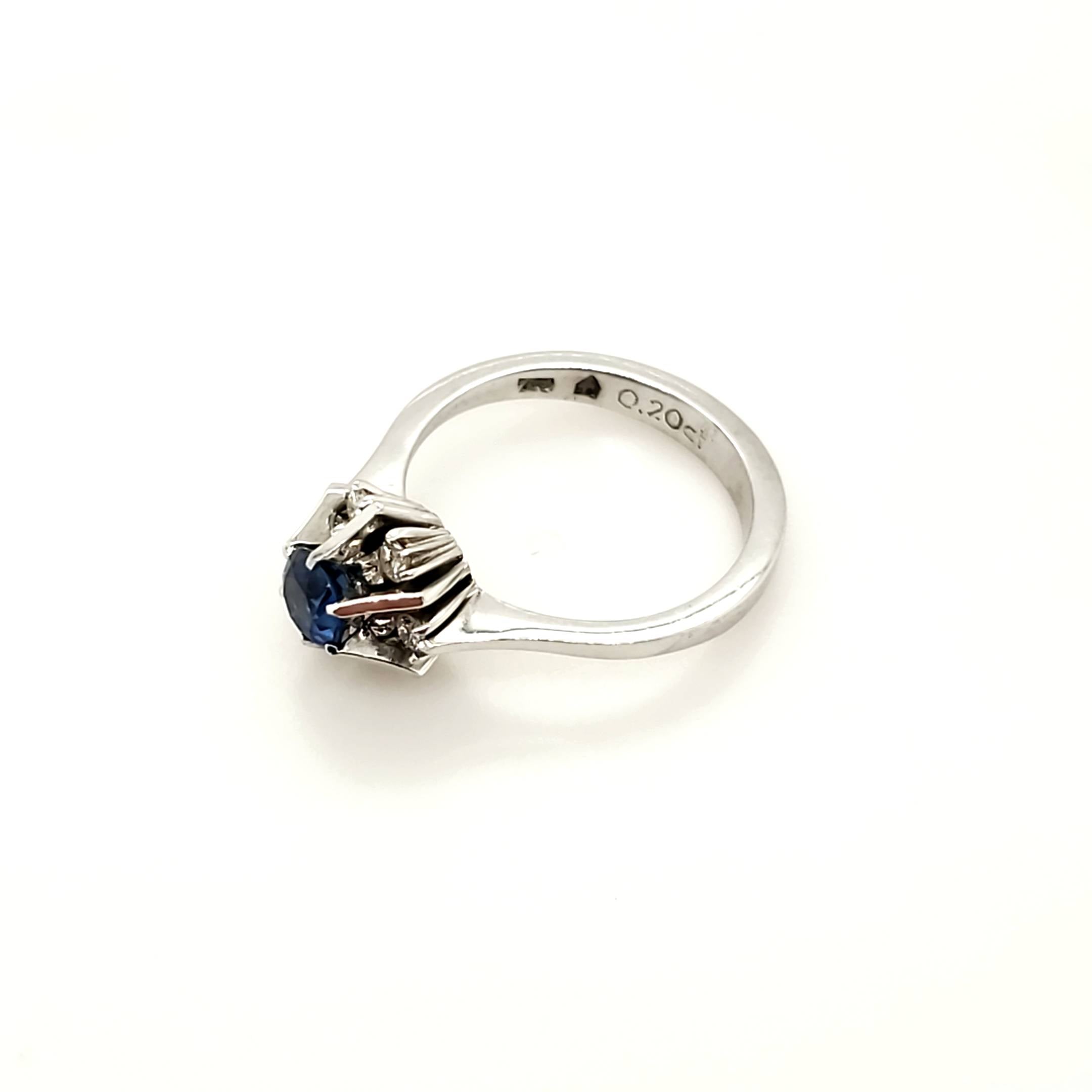 Ring Weißgold 750 Gr.55 Brillanten