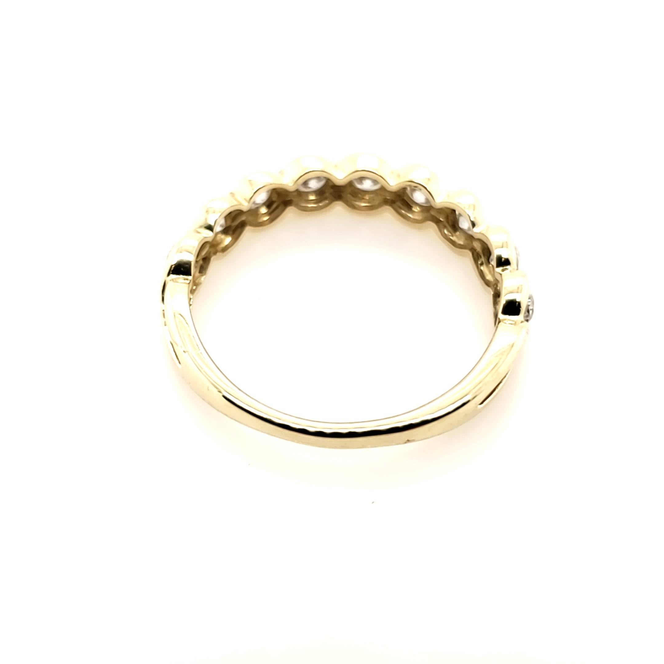 Memory Ring Gelbgold 375 Größe 58 9 Zirkonia