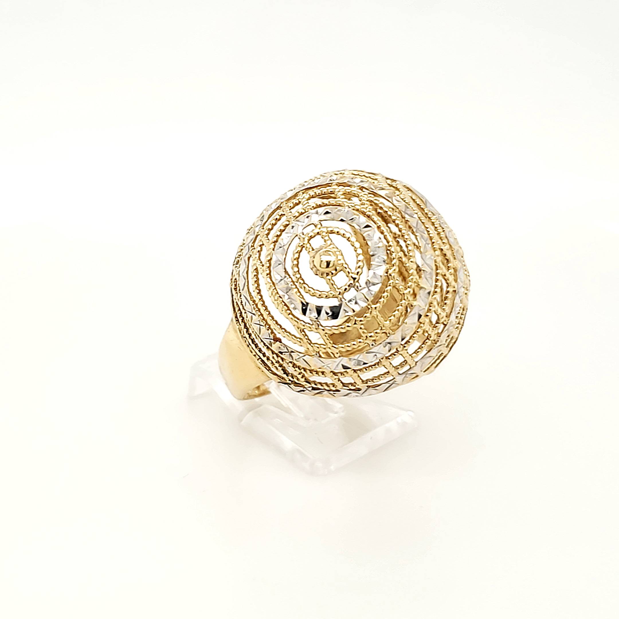 Ring Gelbgold Weißgold 585 Gr.58
