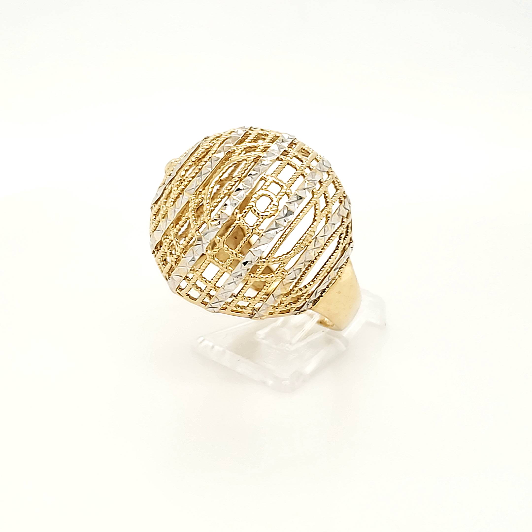 Ring Gelbgold Weißgold 585 Gr.58