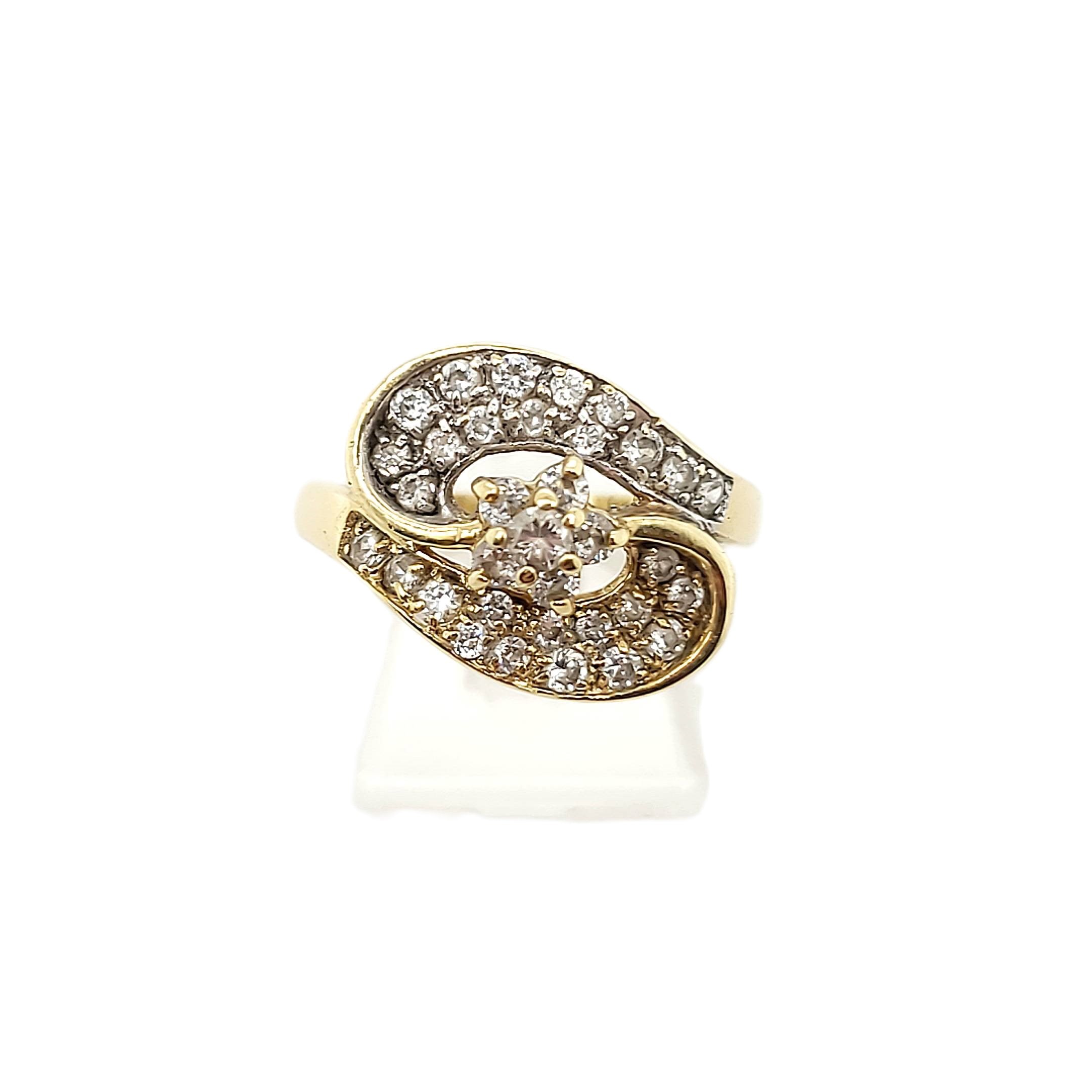 Ring Gelbgold Weißgold 585 Gr.57