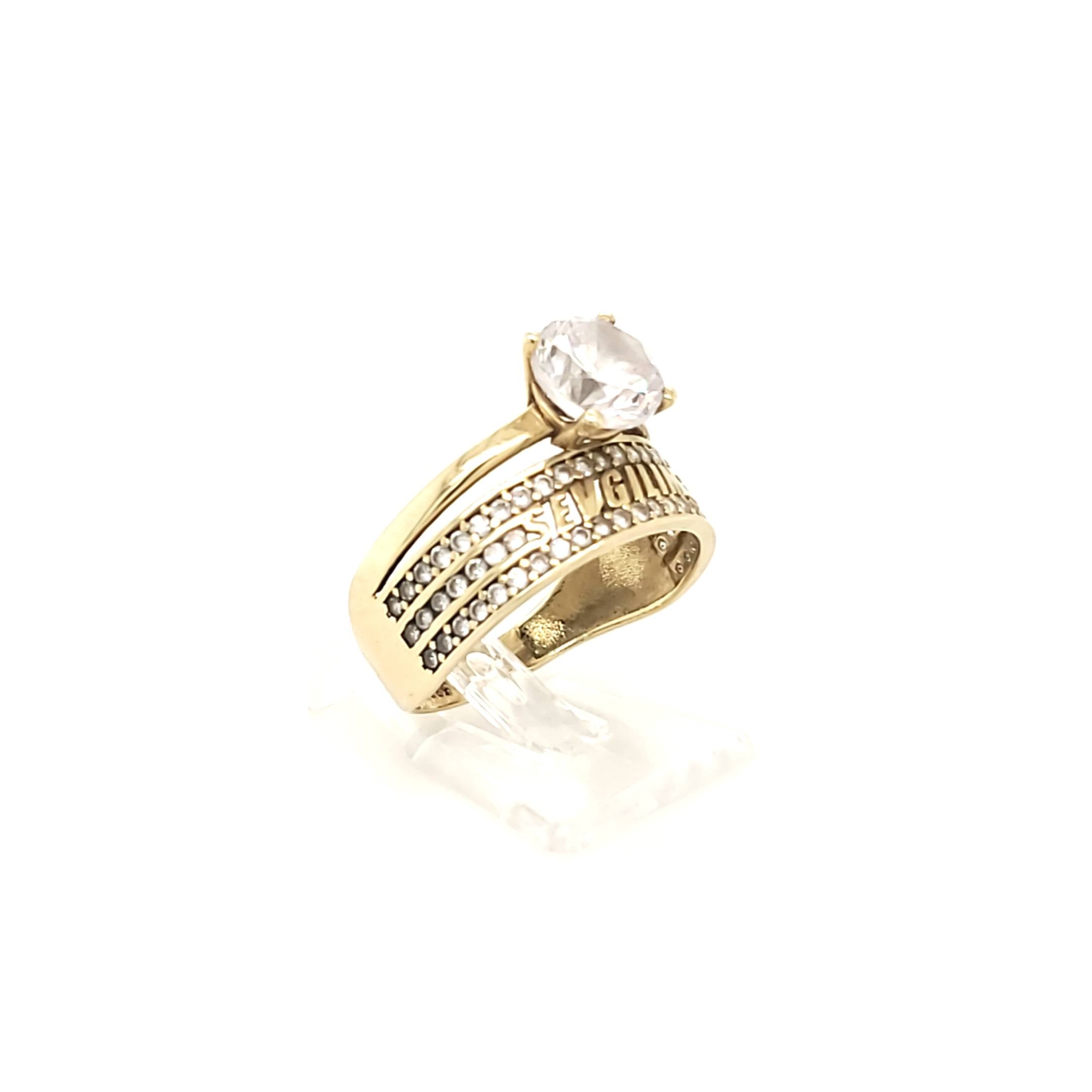 Ring Gelbgold 585 Gr.55 SEVGILIM