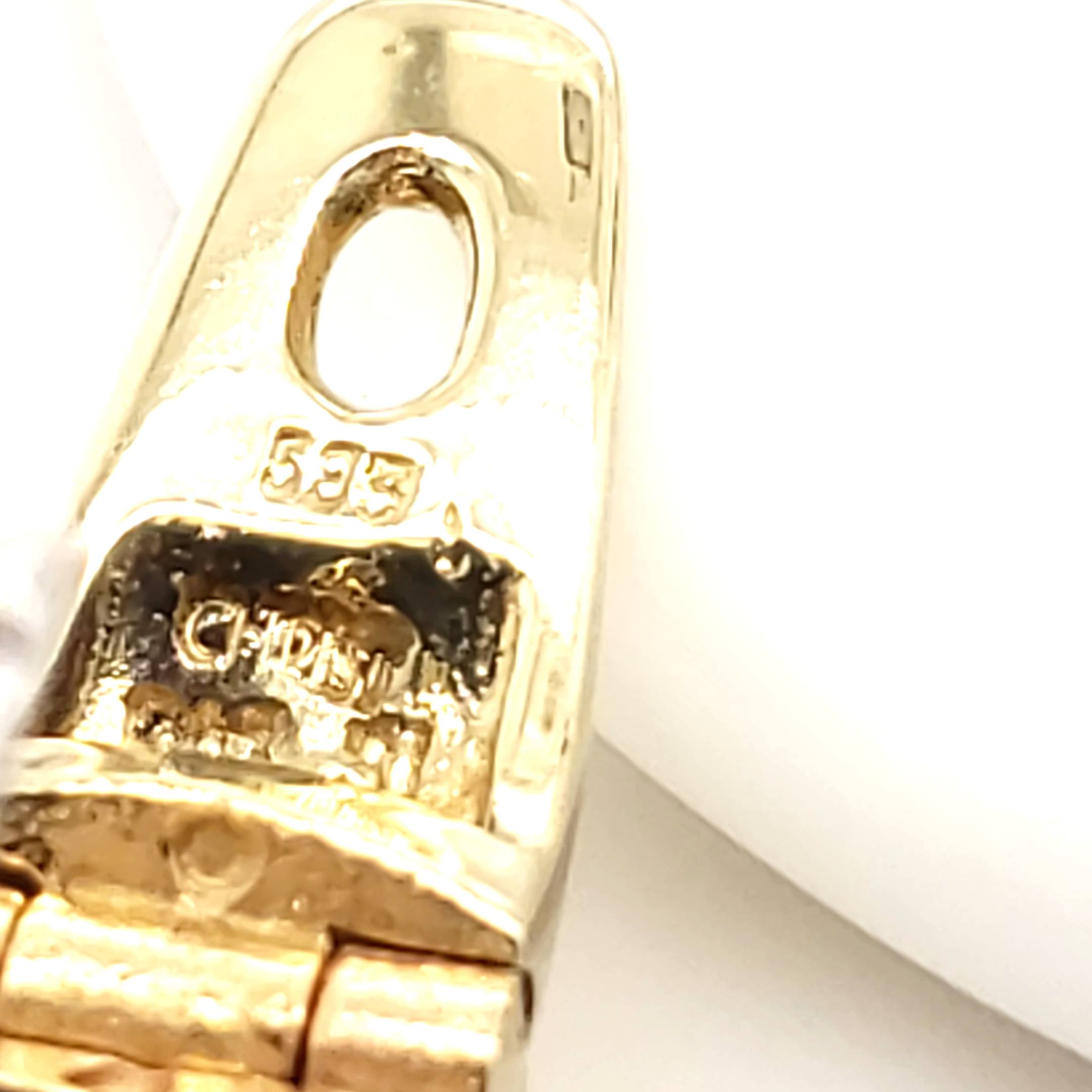 Creolen Ohrringe Gelbgold Weißgold 585 14kt Brillanten