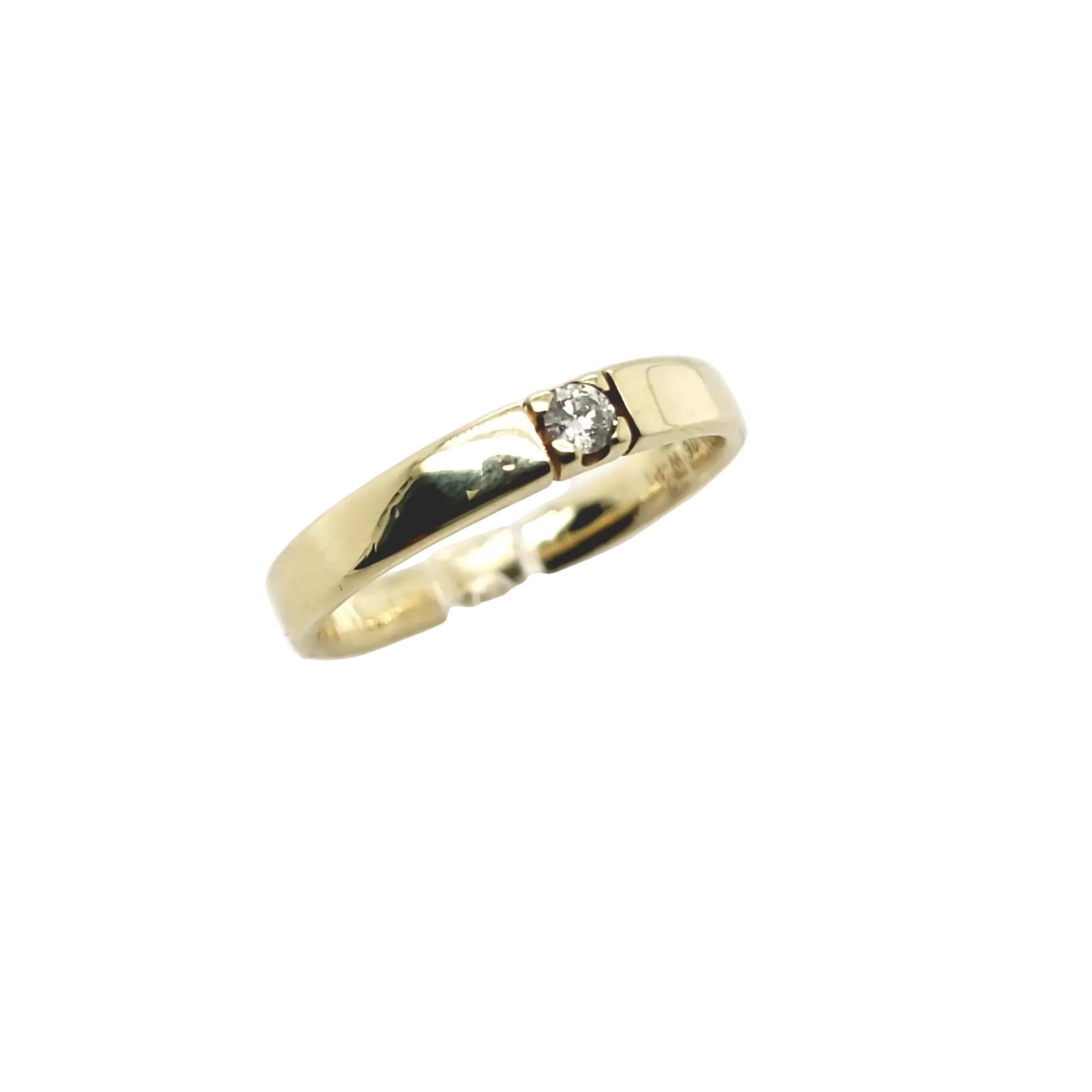 Solitär Ring Gelbgold 333 1 Brillant ca.0,06ct Christ Größe 50