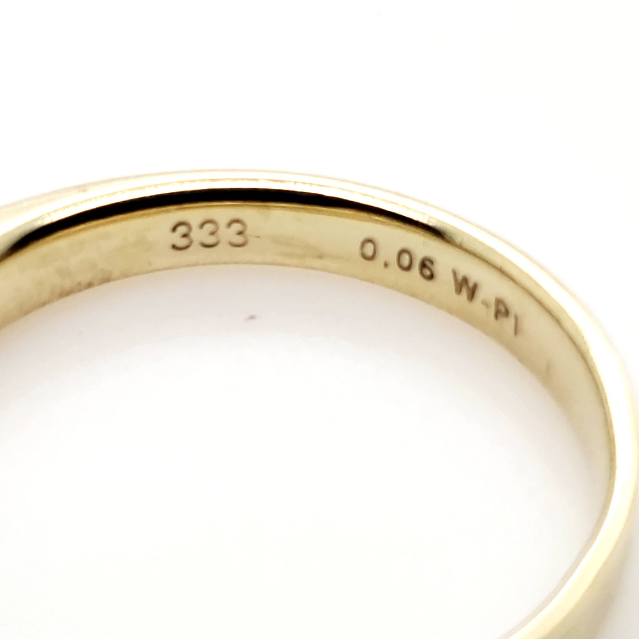 Solitär Ring Gelbgold 333 1 Brillant ca.0,06ct Christ Größe 50