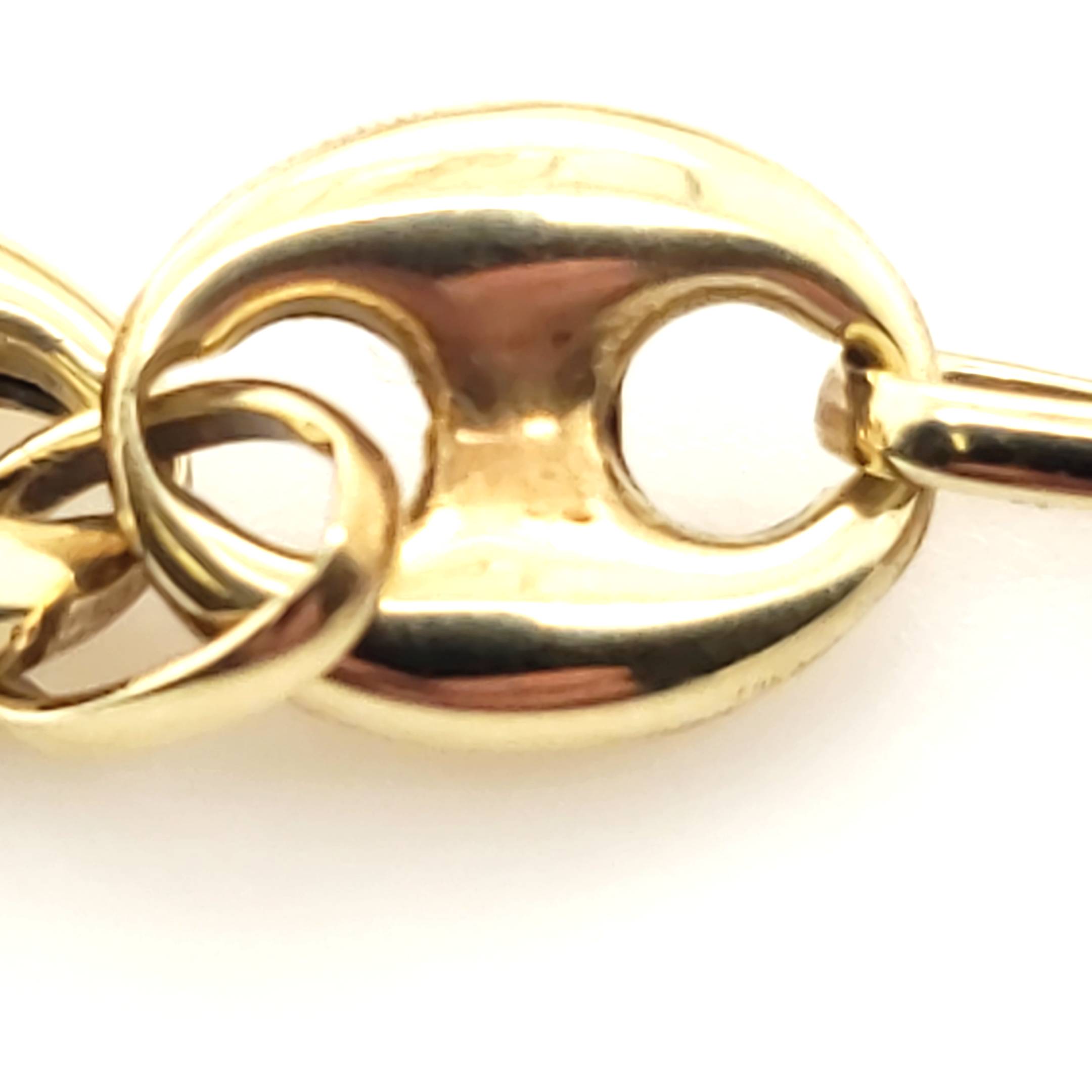 Bohnenkette Gelbgold 585/14kt ca.60cm lang