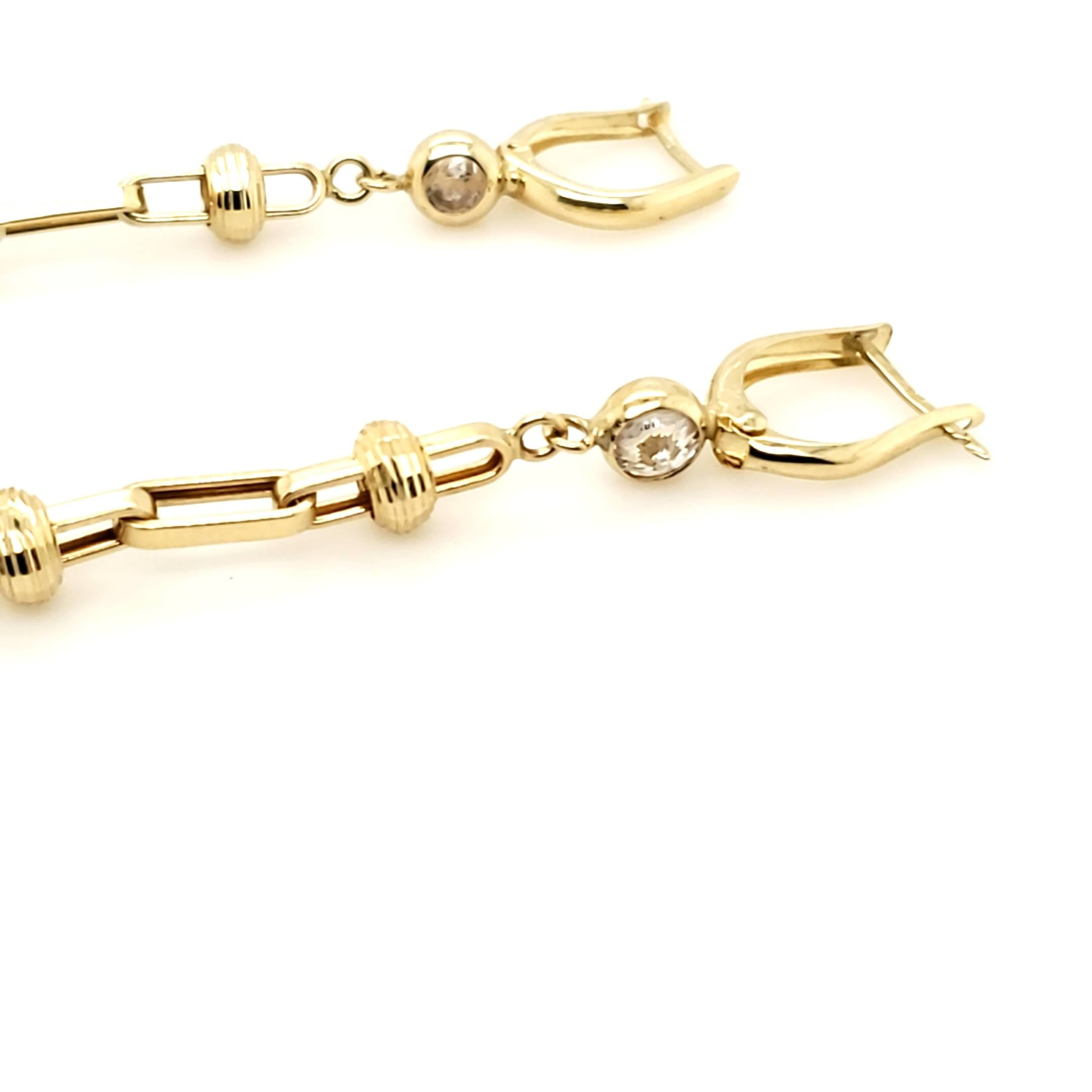Ohrringe Ohrhänger Gelbgold 585 14kt