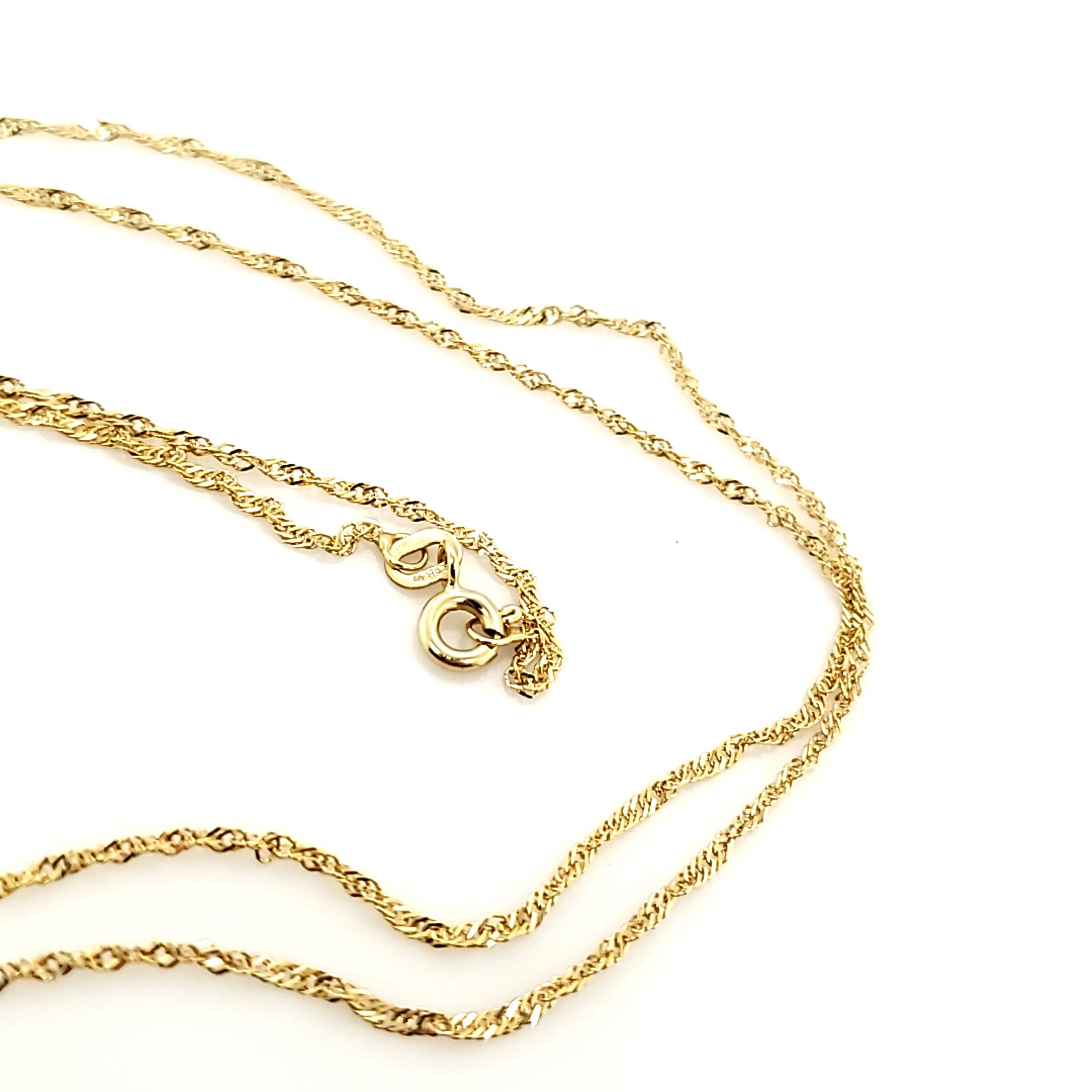 Kette Gelbgold 375 ca. 50cm