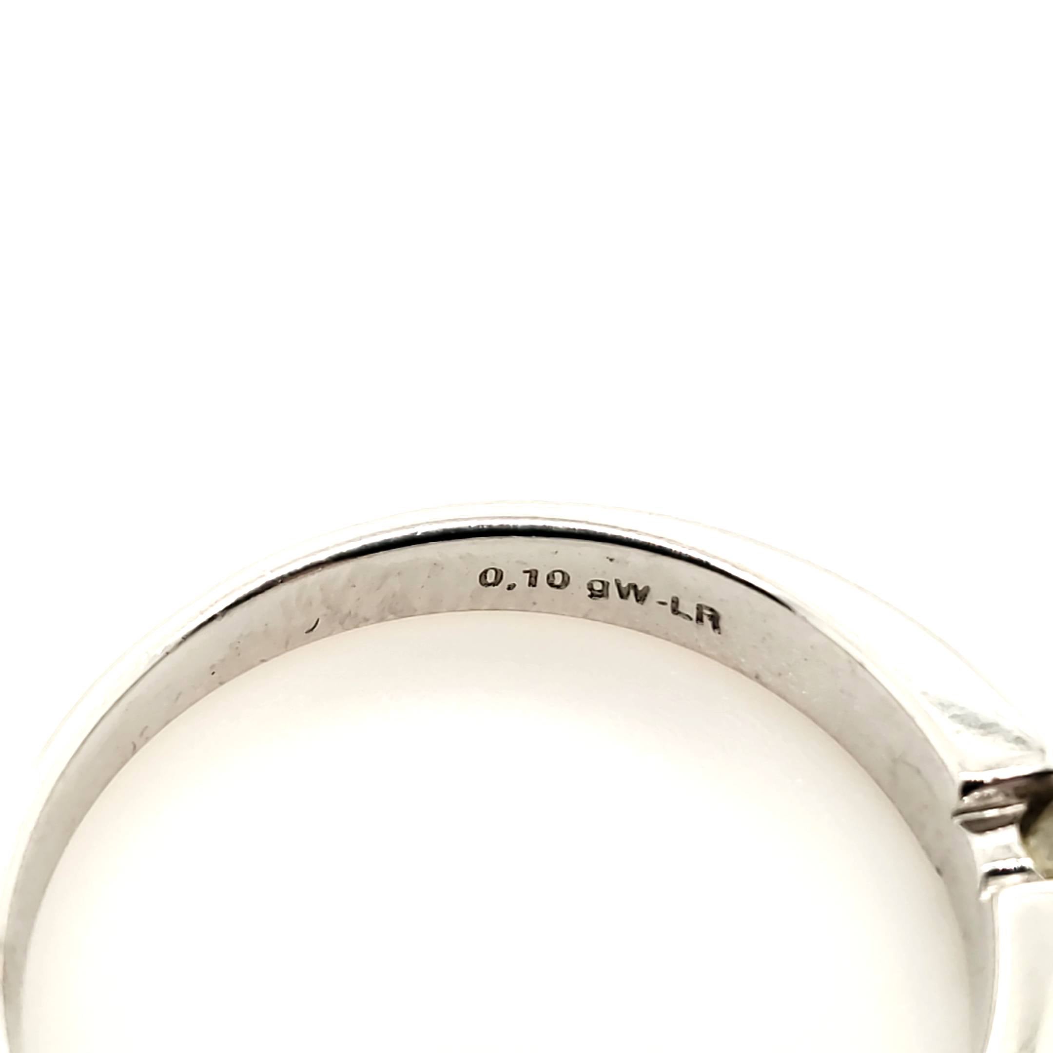Ring Weißgold 585 1 Brillant ca.0,10ct Größe 59 / 60