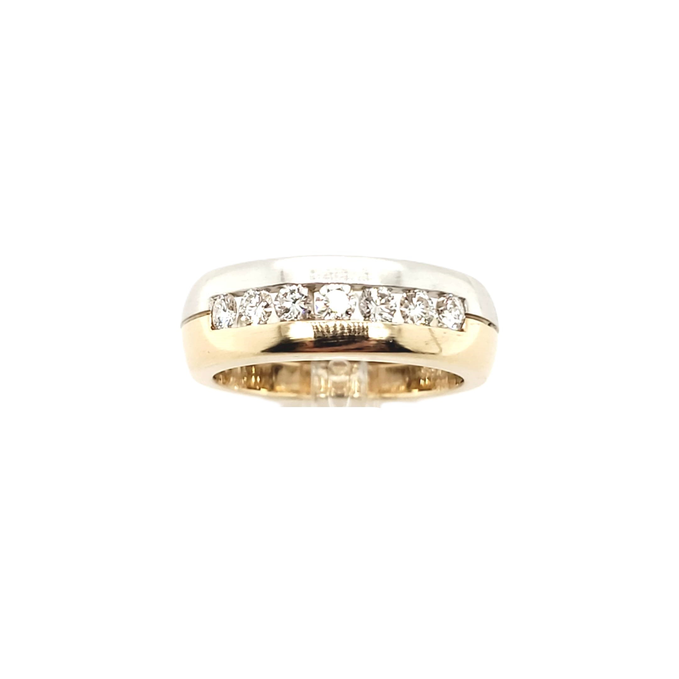Ring Gelbgold Weißgold 585 Gr.55/56