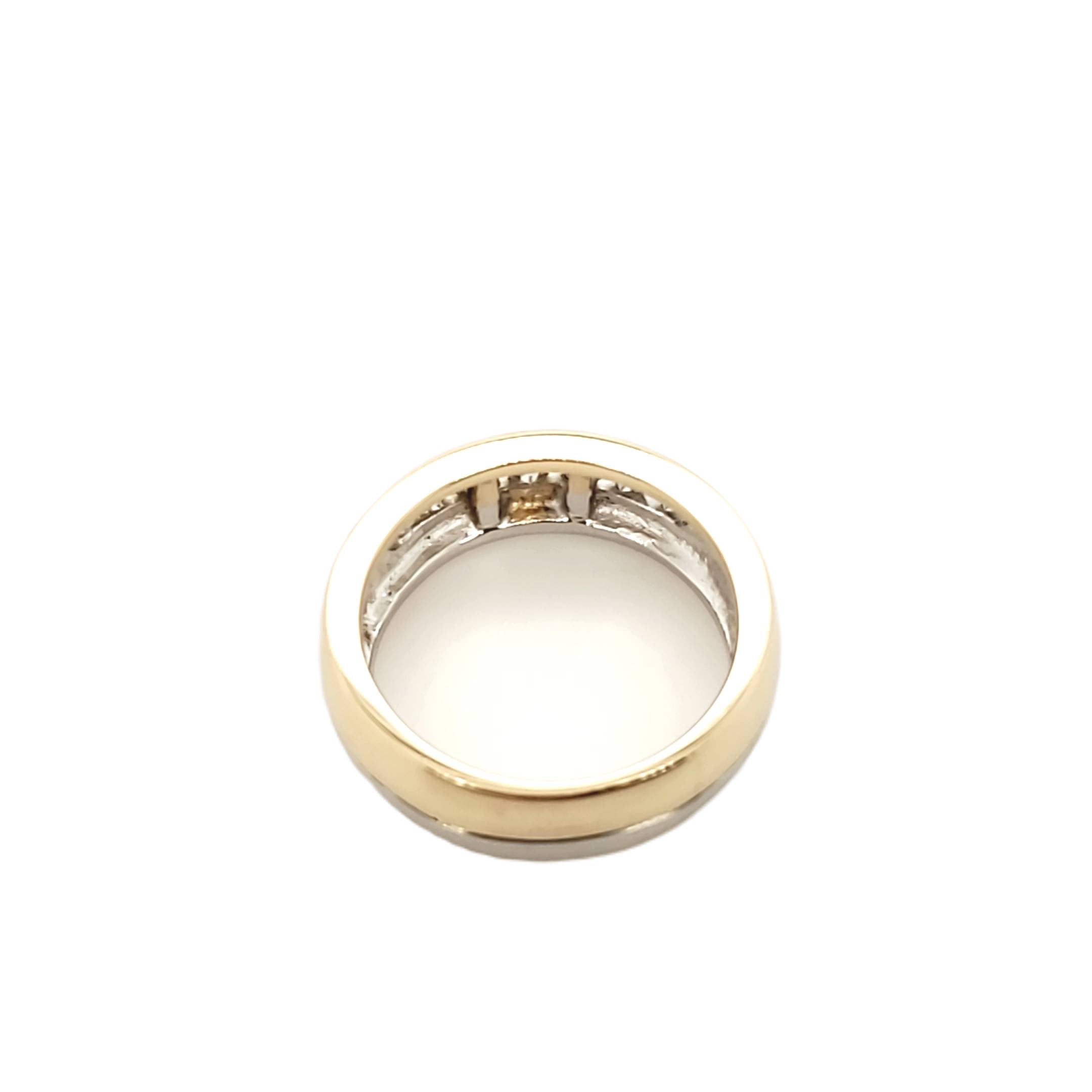 Ring Gelbgold Weißgold 585 Gr.55/56
