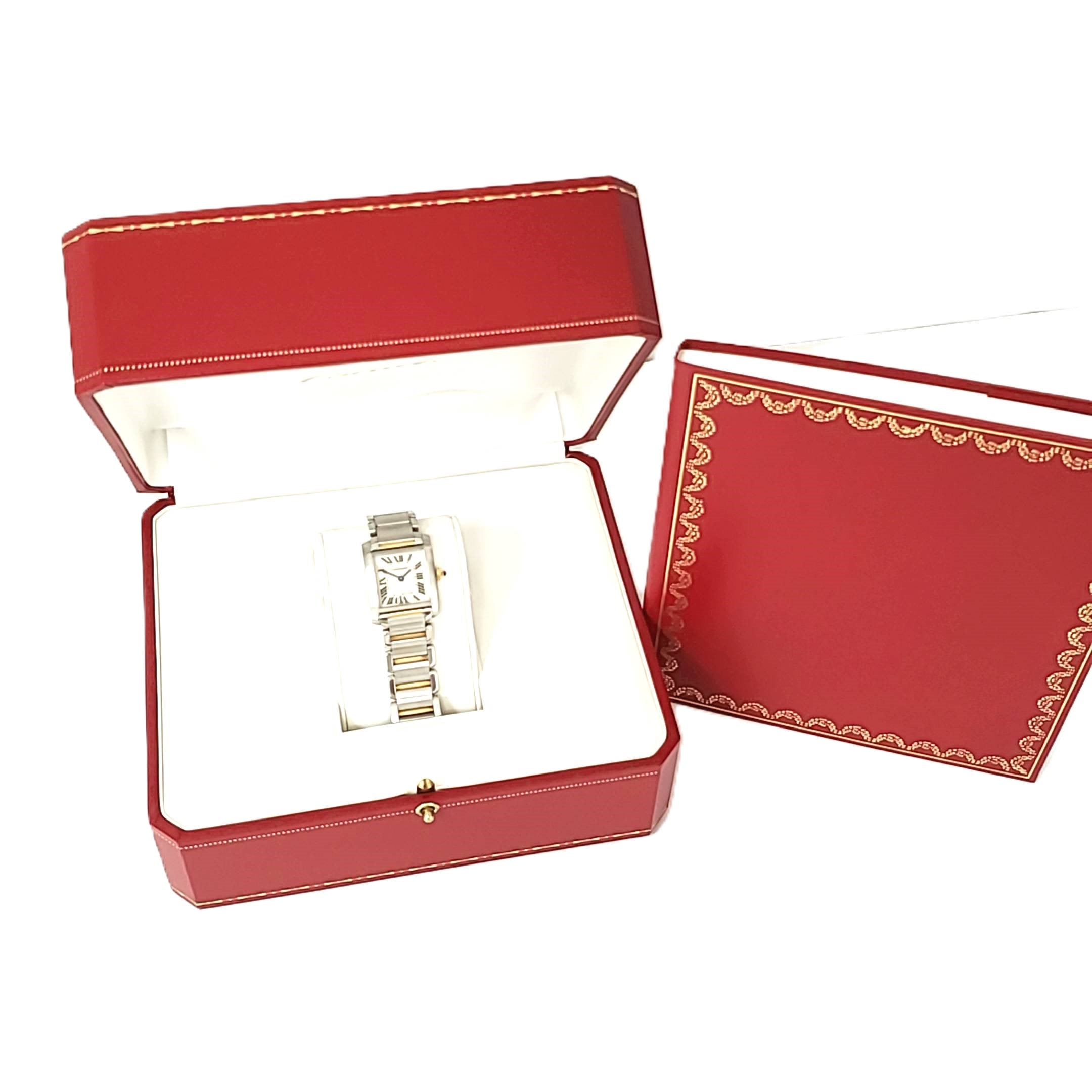 Cartier Tank Franchaise 20x25mm 2384 1999 im Fullset