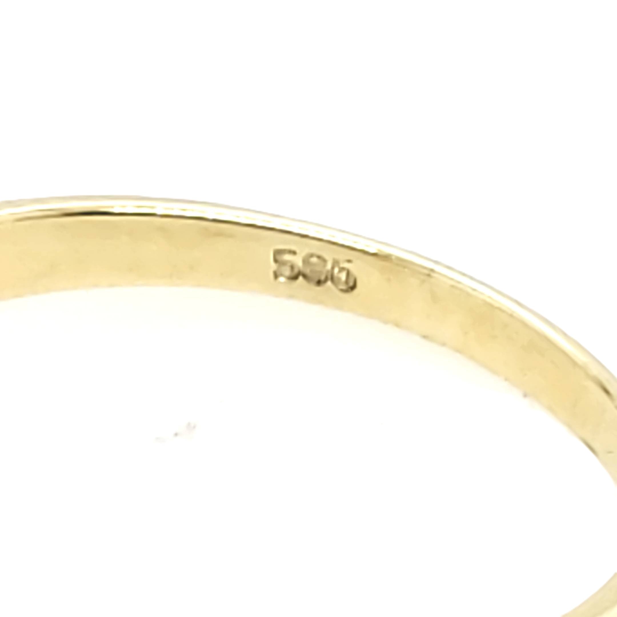 Ring Gelb/Weißgold 585 Brilliant Gr.57