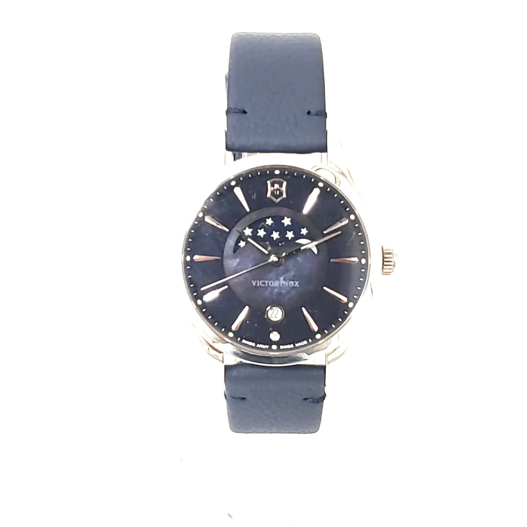 Armband Uhr Unisex Victorinox Mondphase 35mm Quarz Full Set