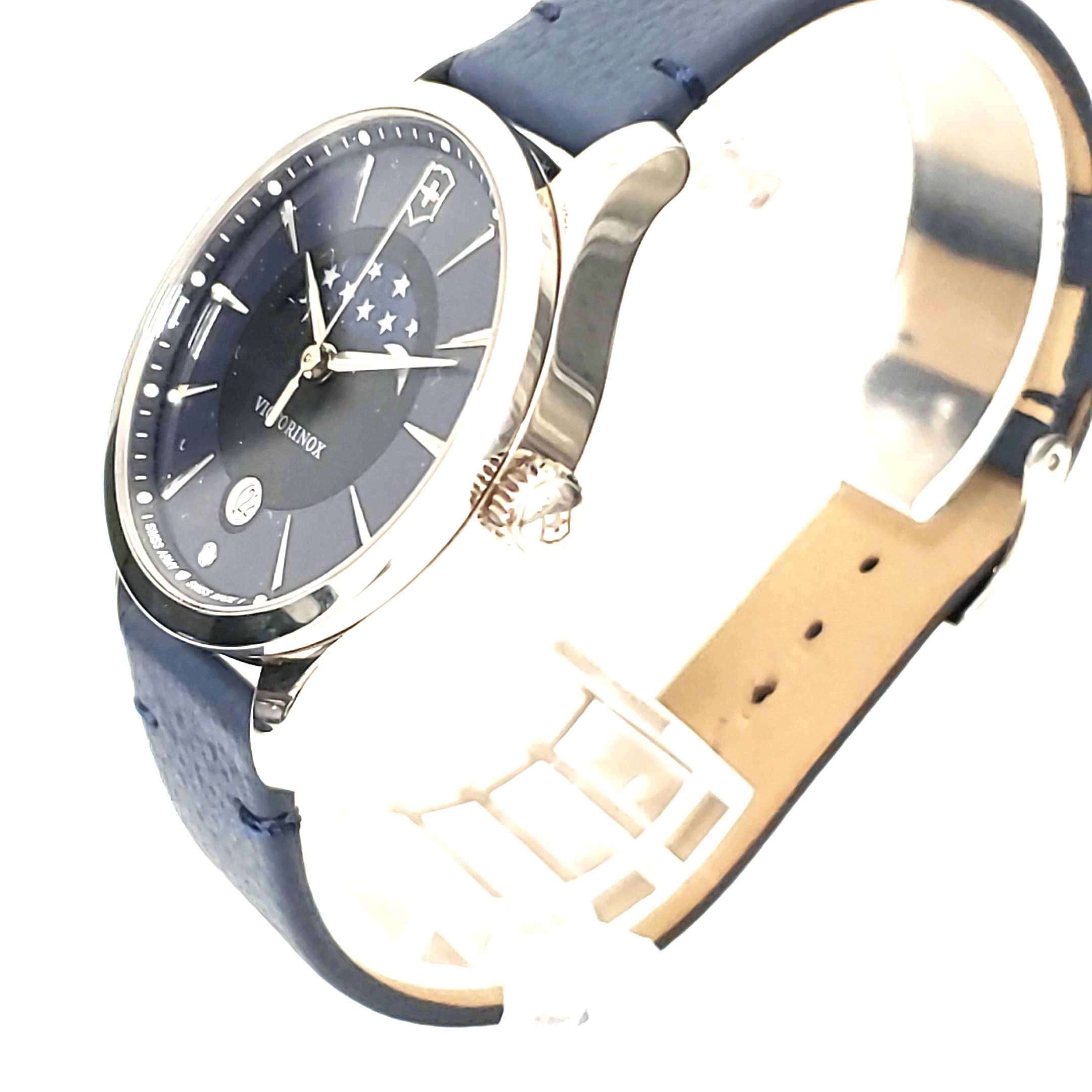 Armband Uhr Unisex Victorinox Mondphase 35mm Quarz Full Set