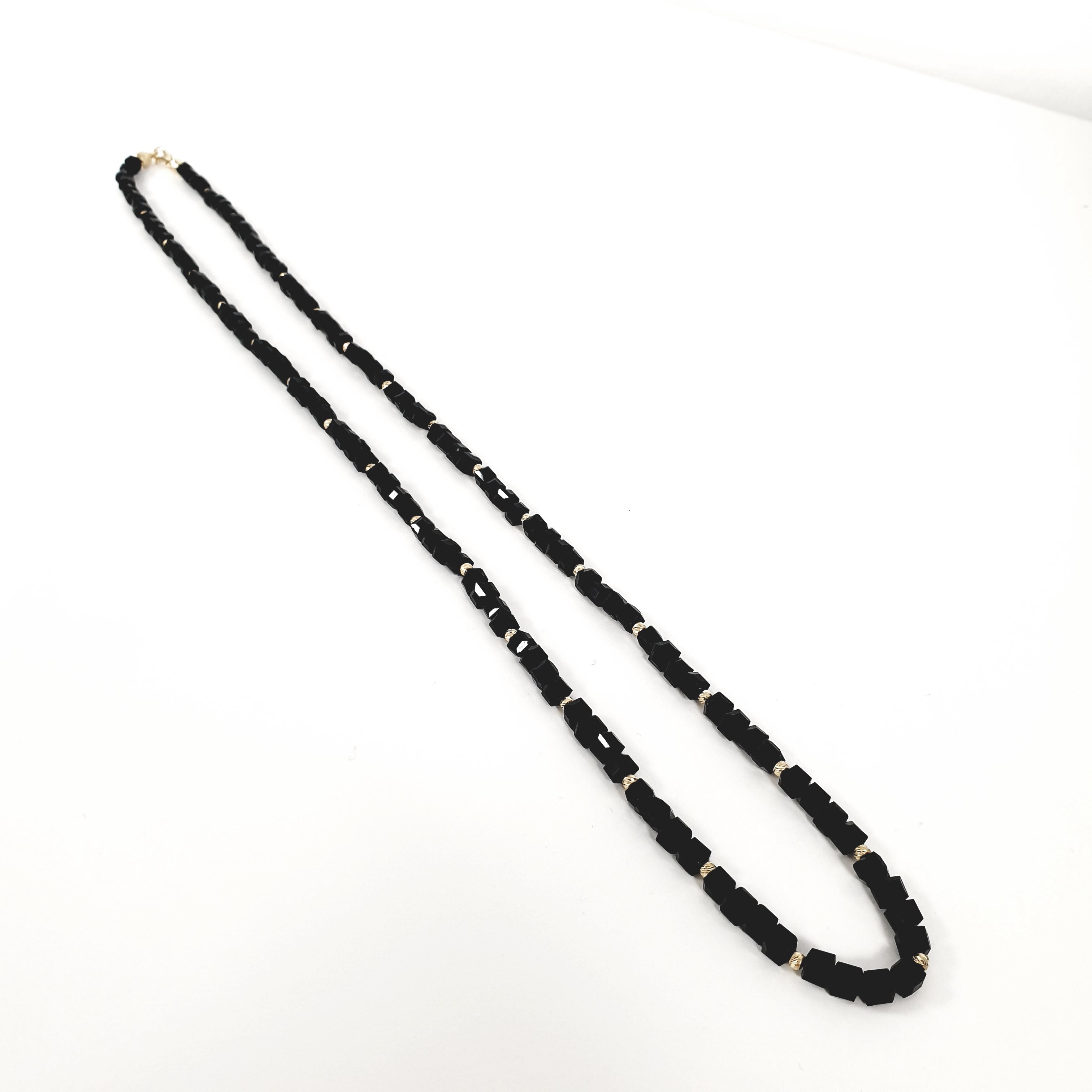 Kette Goldperlen 585 14 Karat ca. 65 cm