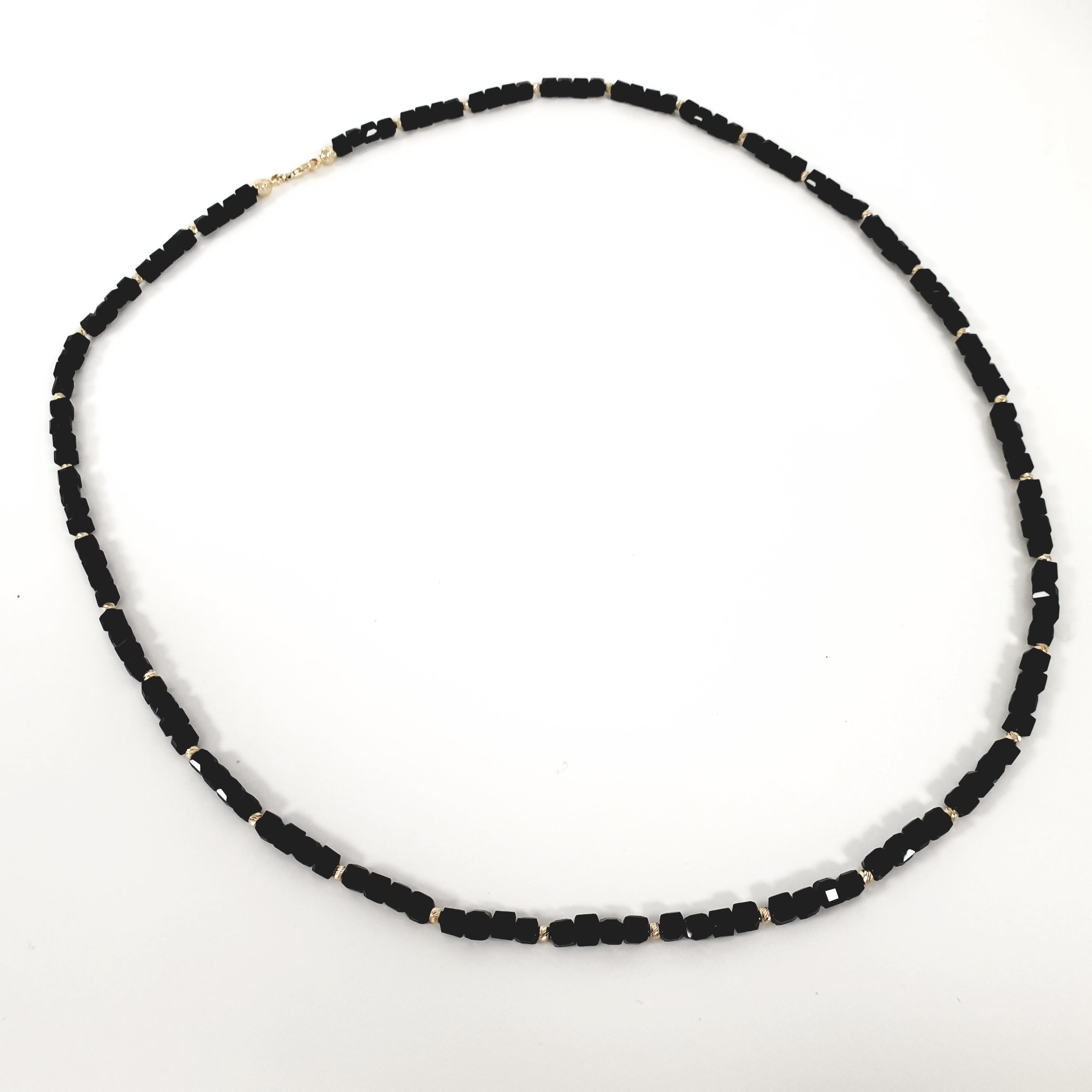 Kette Goldperlen 585 14 Karat ca. 65 cm