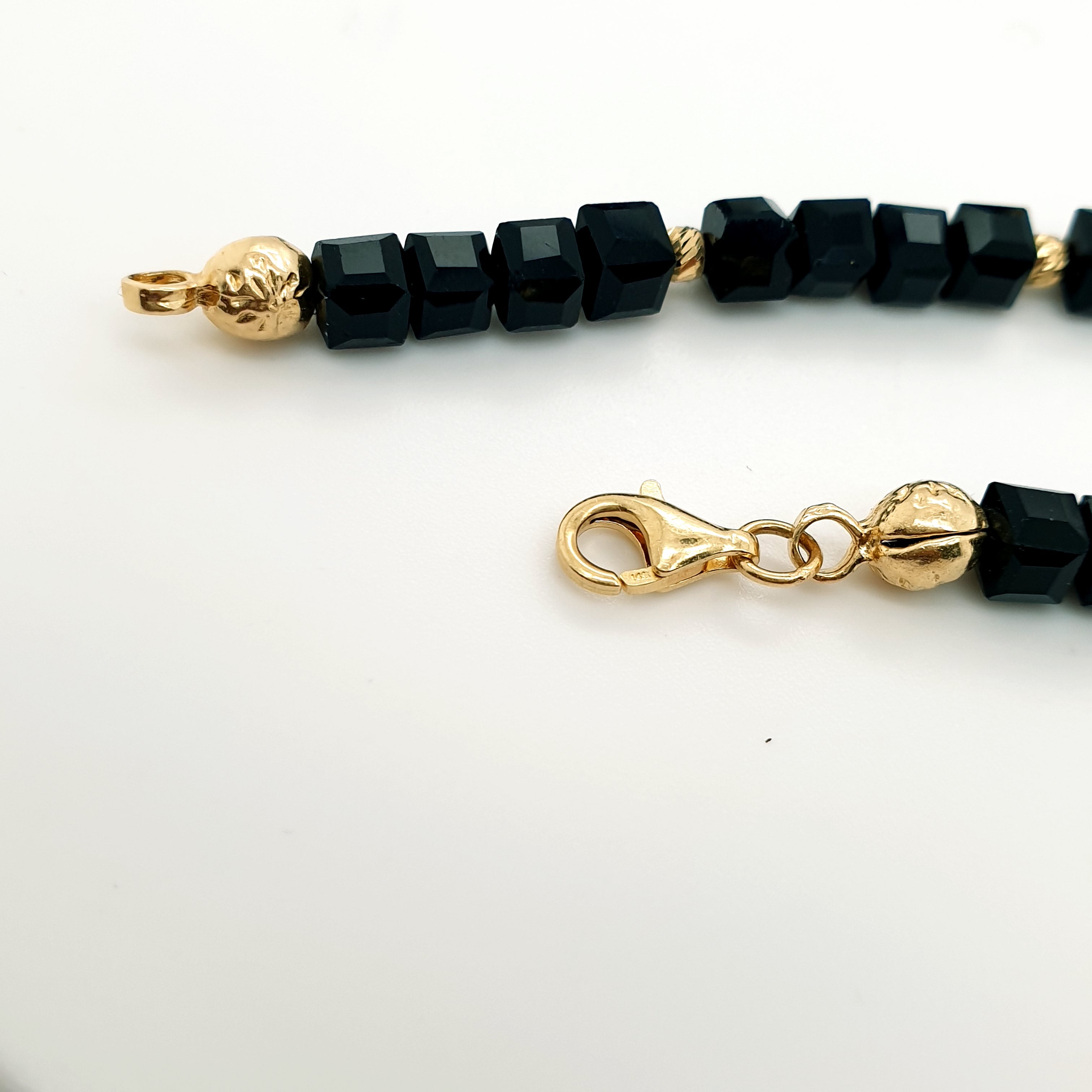 Kette Goldperlen 585 14 Karat ca. 65 cm