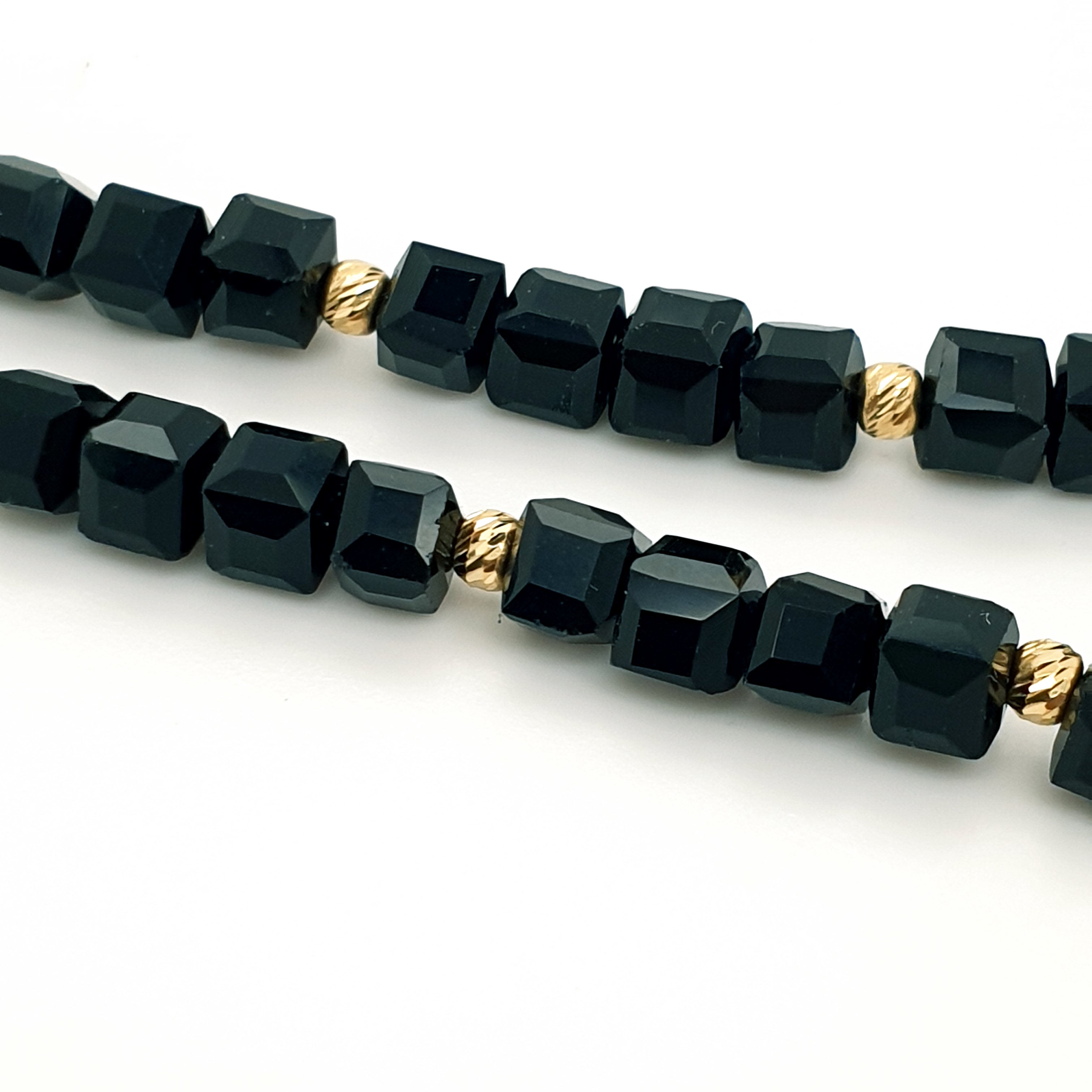 Kette Goldperlen 585 14 Karat ca. 65 cm