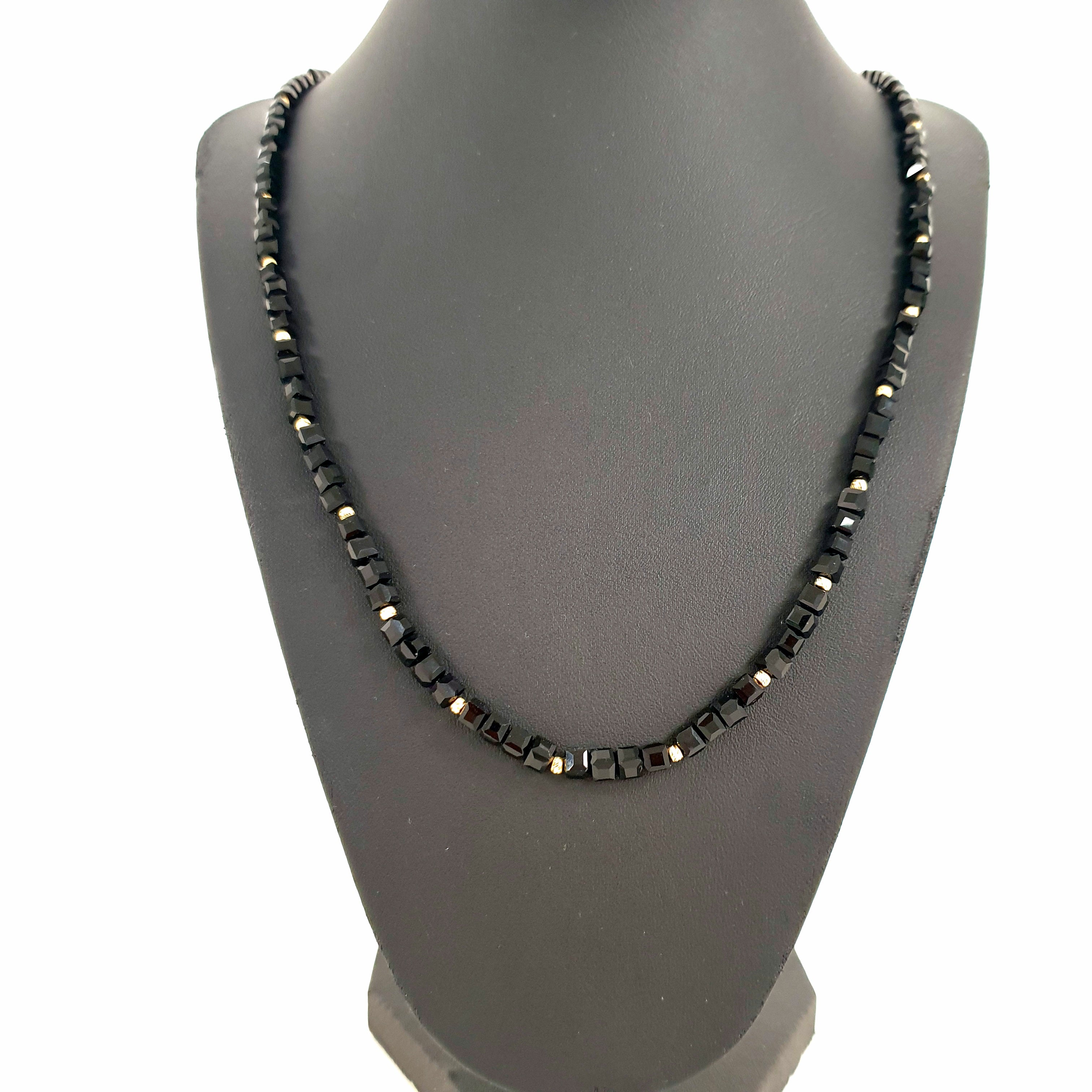 Kette Goldperlen 585 14 Karat ca. 65 cm