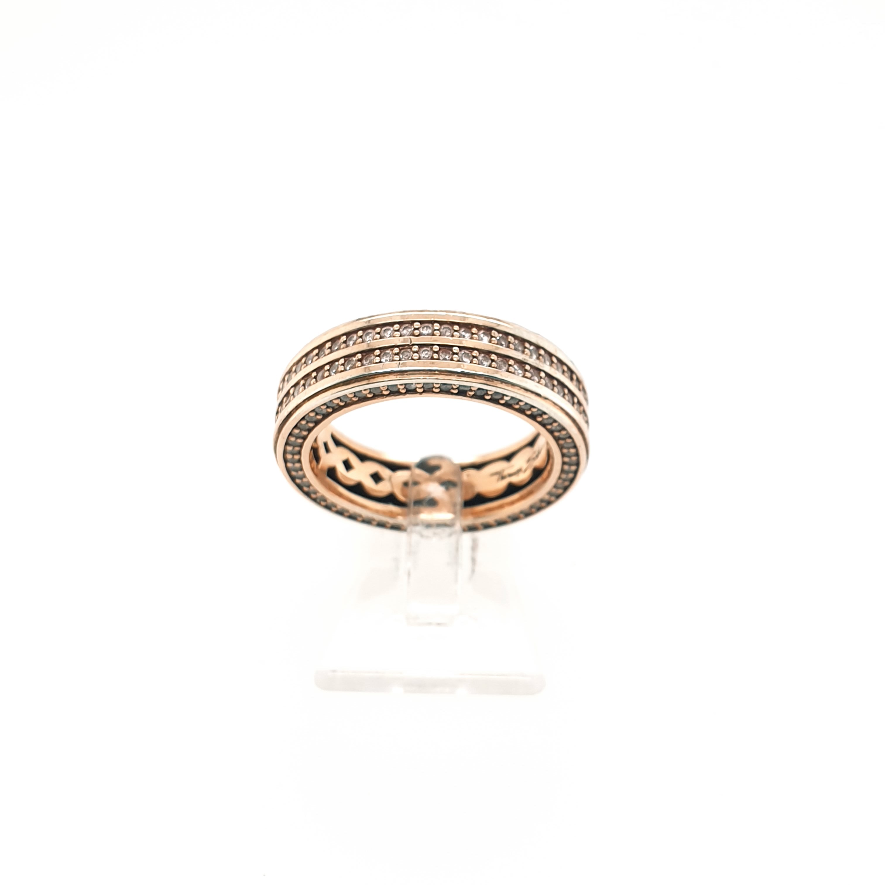 Thomas Sabo Ring Sterling Silber 925 Rotvergoldet Zirkonia Gr.55