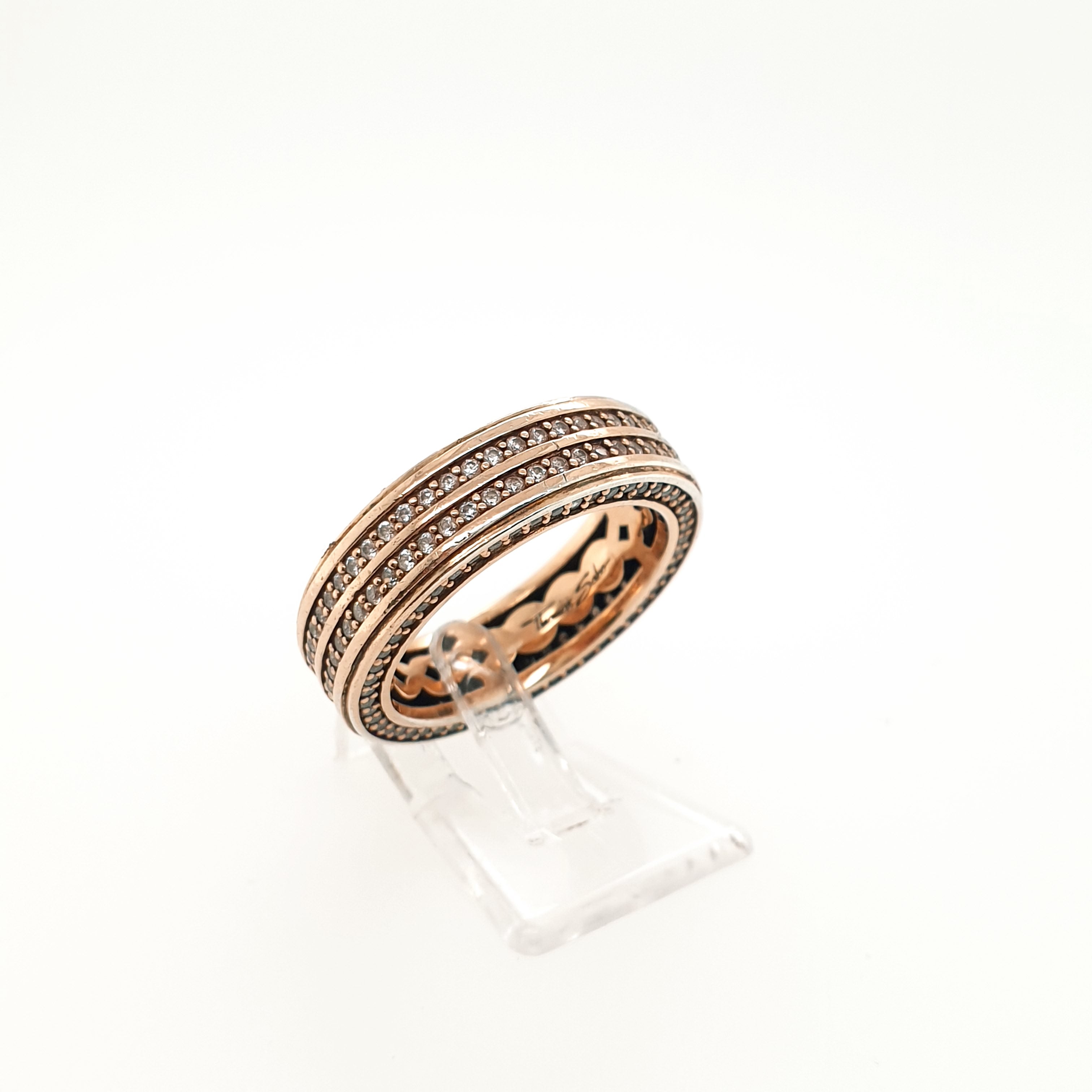 Thomas Sabo Ring Sterling Silber 925 Rotvergoldet Zirkonia Gr.55