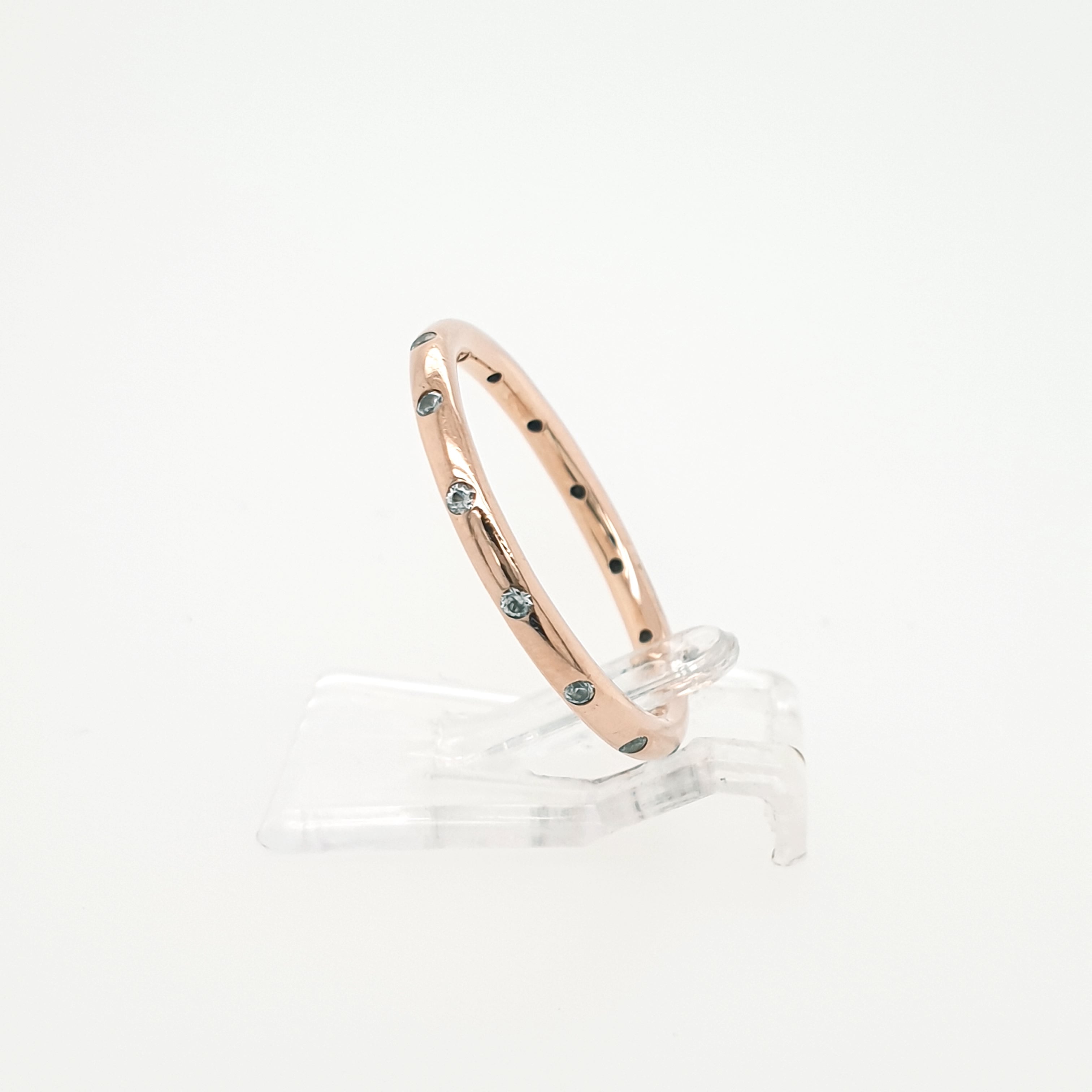 Pandora Zirkonia Ring 925 Sterling Silber Rosé vergoldet Gr. 54