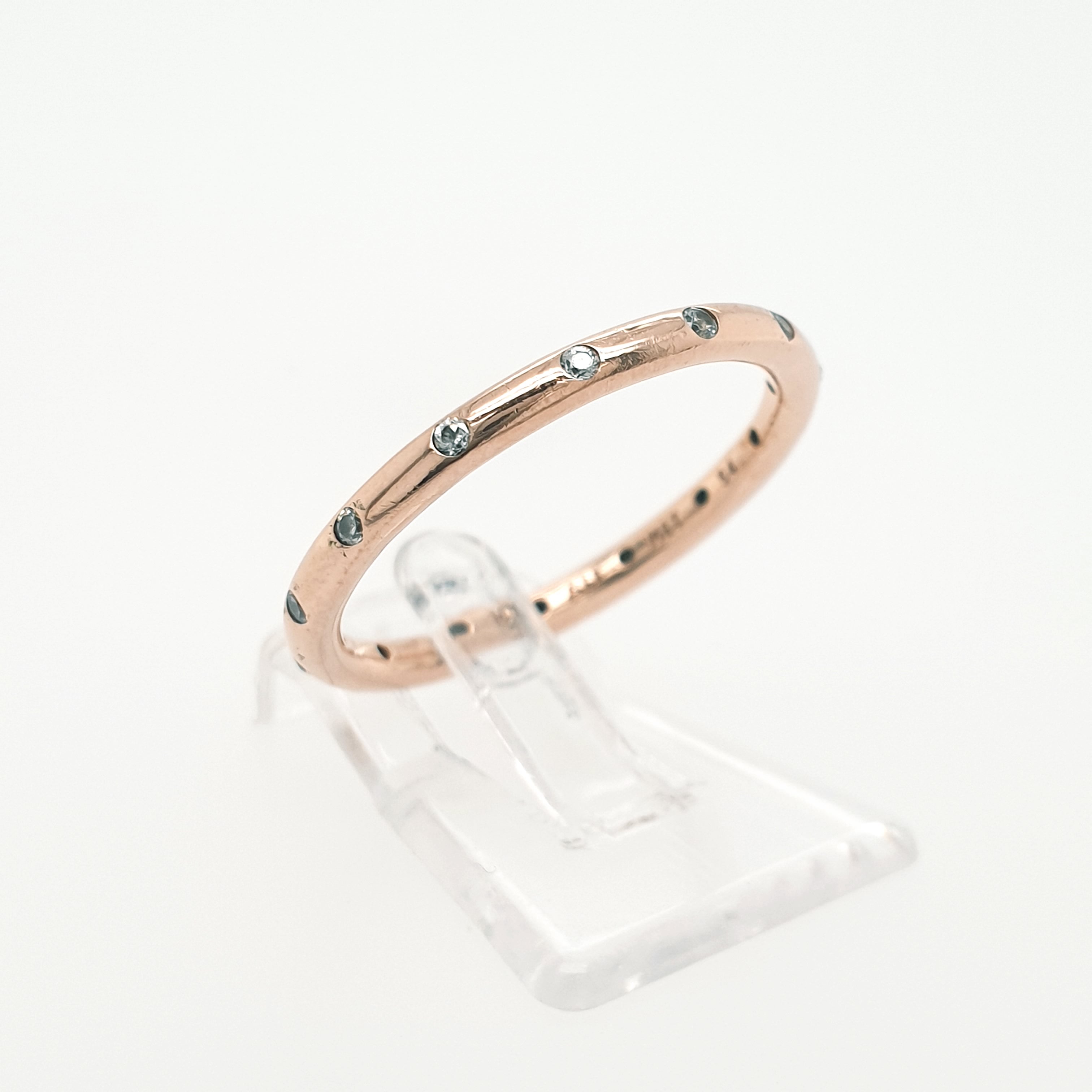 Pandora Zirkonia Ring 925 Sterling Silber Rosé vergoldet Gr. 54
