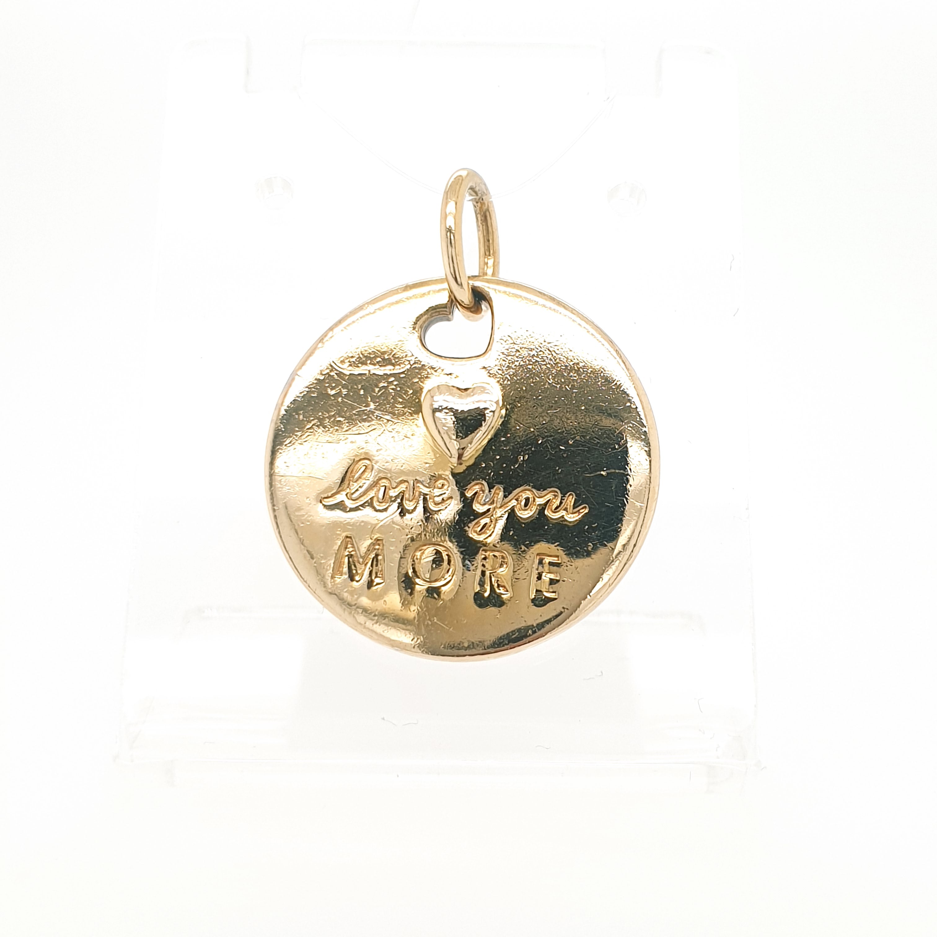 Pandora Anhänger 925 Sterling Silber vergoldet “love you MORE“