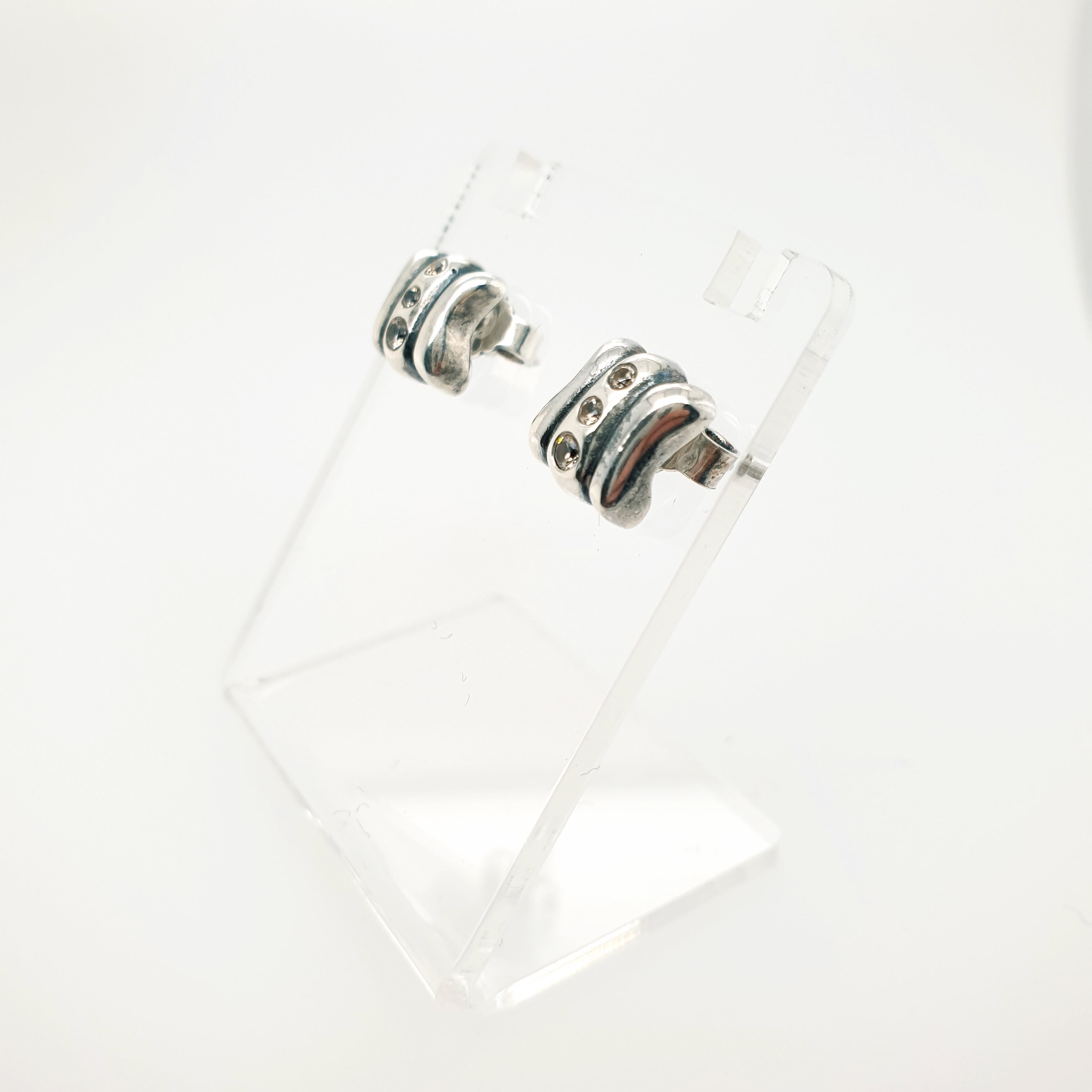 Pandora Zirkonia Ohrringe 925 Sterling Silber Ohrstecker