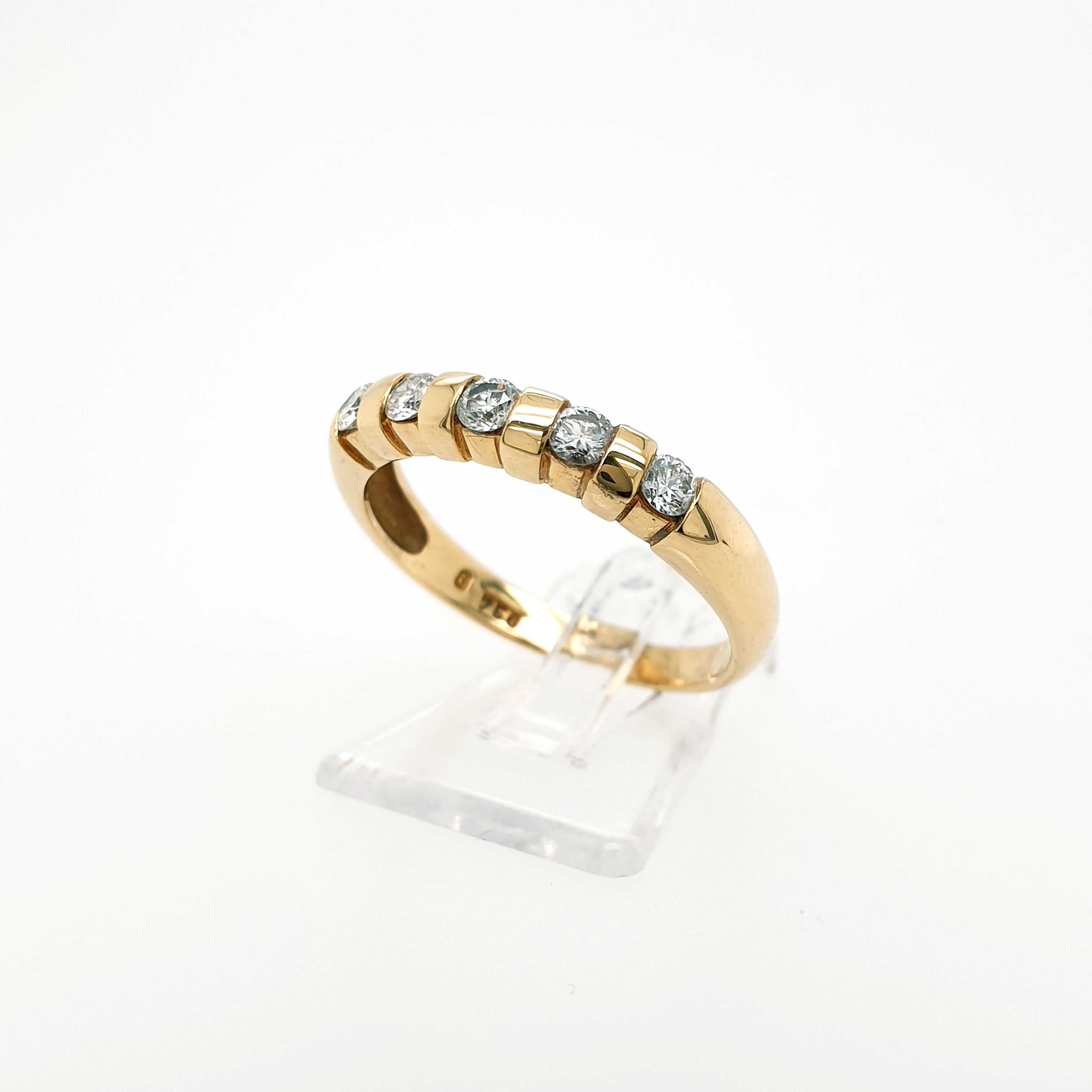 Brillant 0,325ct Ring 750 Gelbgold 18kt Gr. 58/18