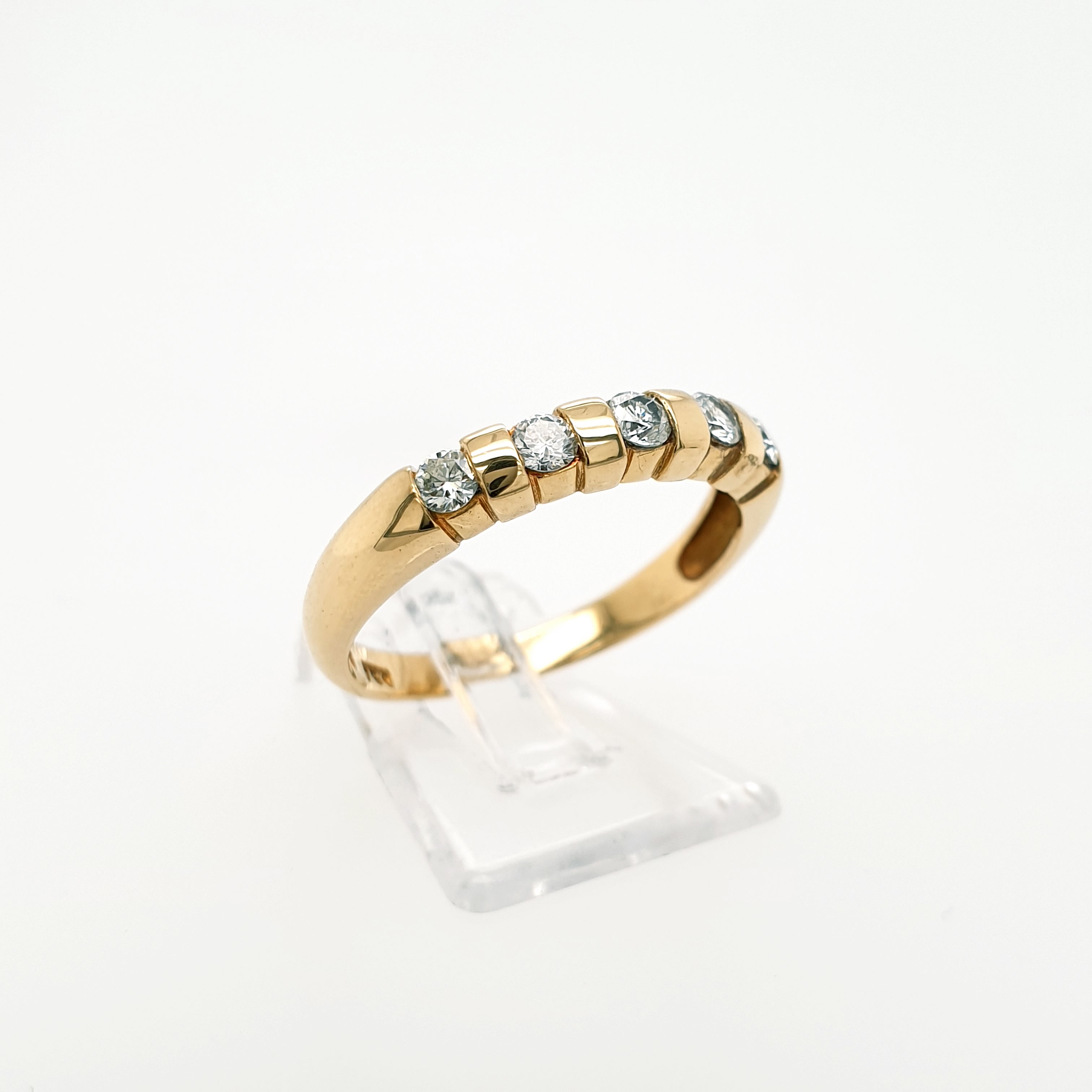 Brillant 0,325ct Ring 750 Gelbgold 18kt Gr. 58/18
