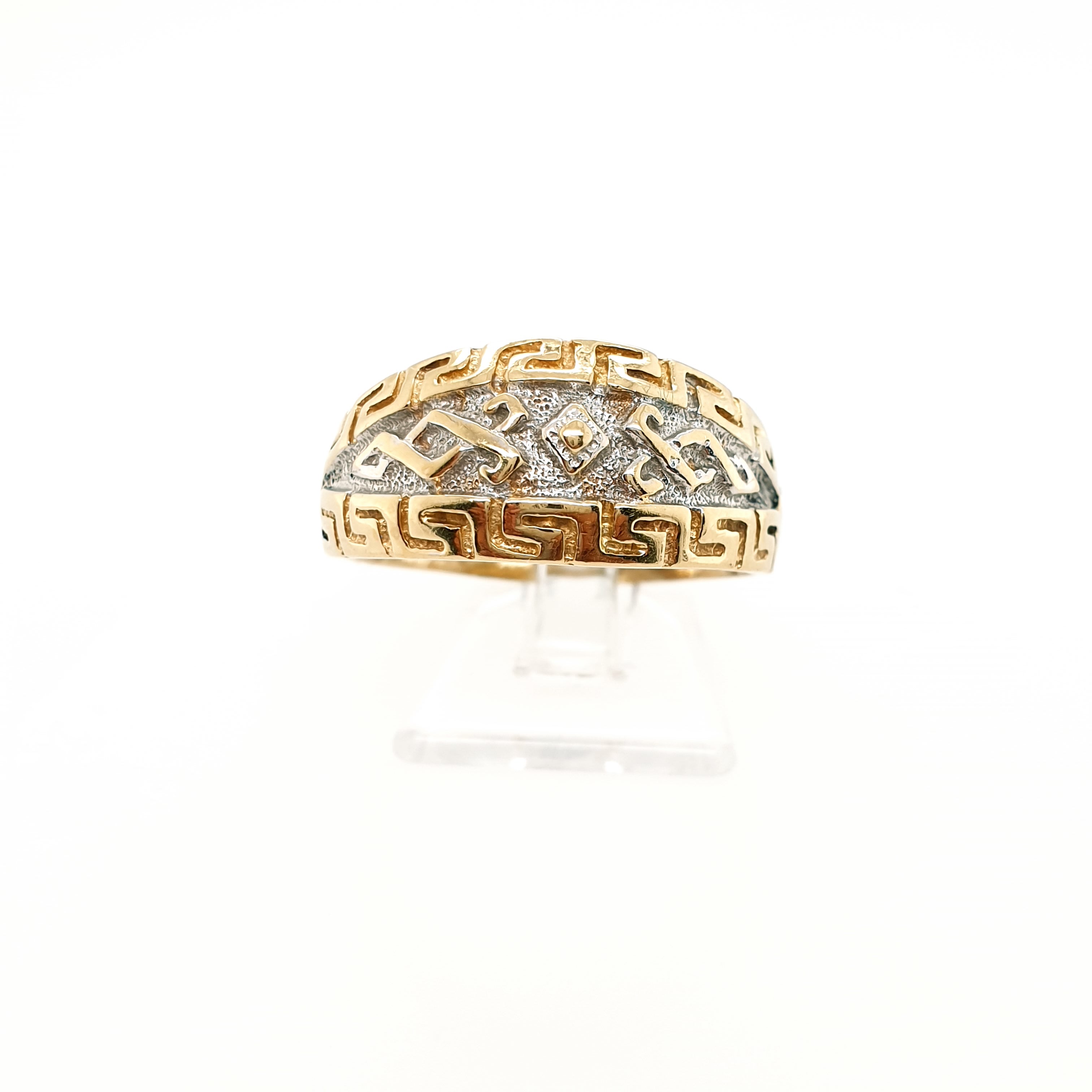 Goldring Mäandermuster 585 14 Karat Gr. 62