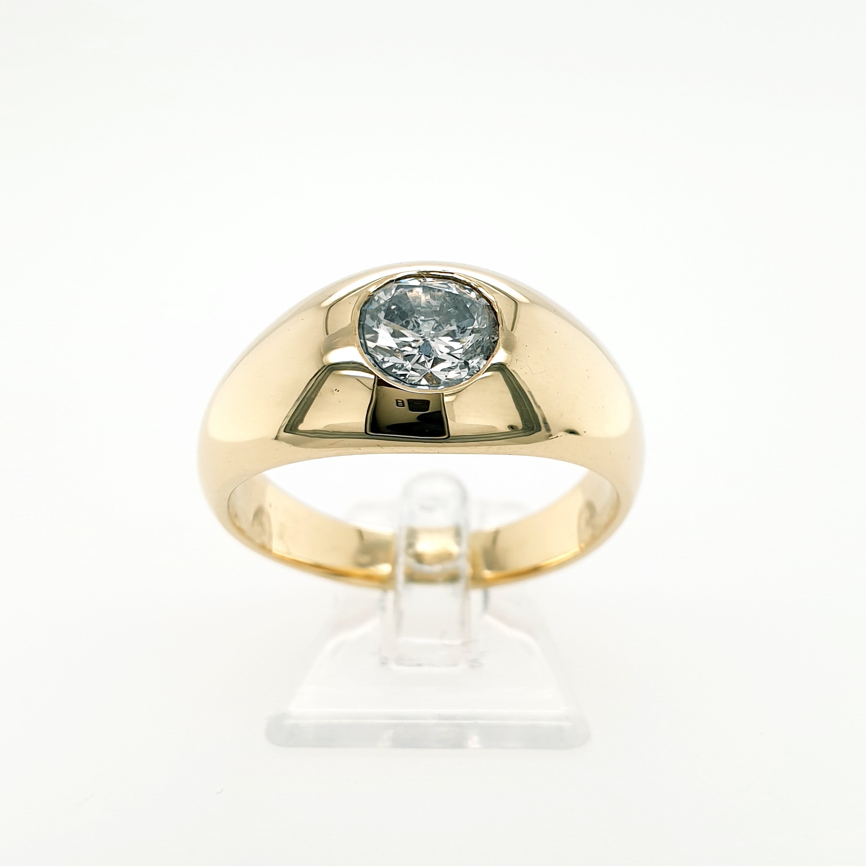 Brillant 1,25ct Solitär Ring 585 Gelbgold 14kt Gr.63/23