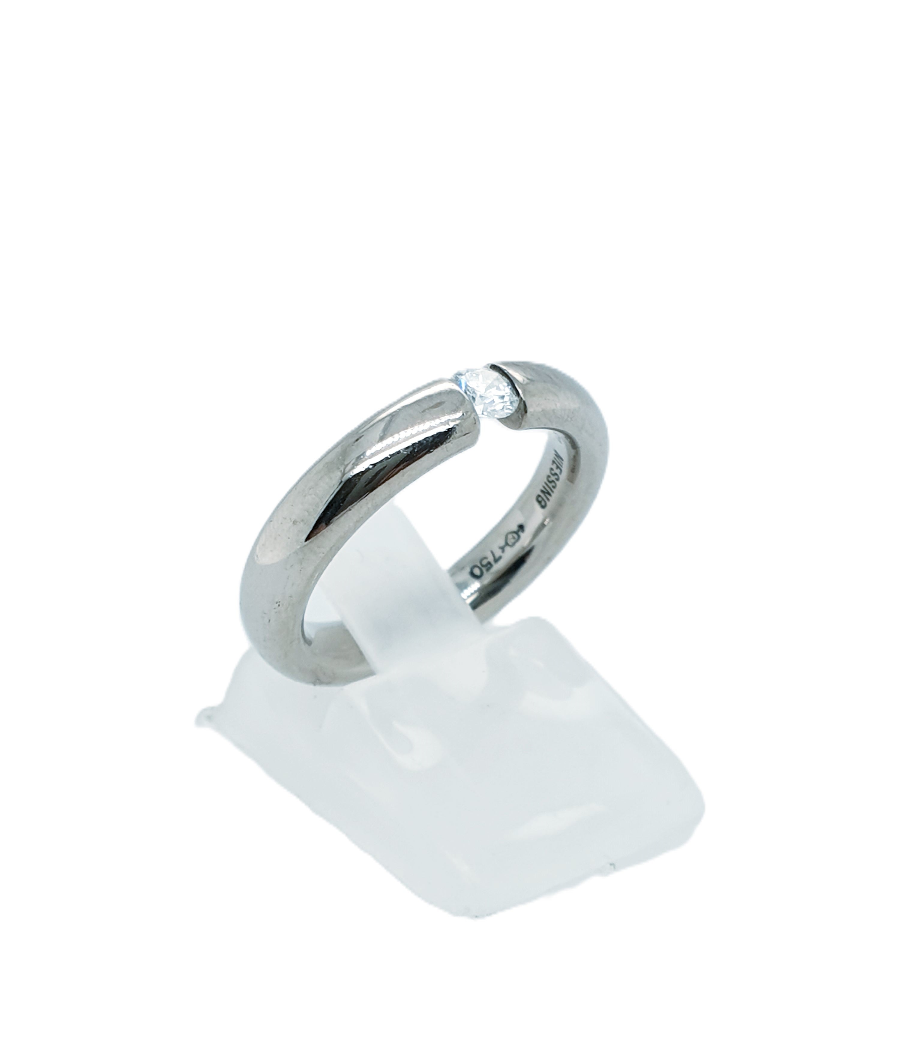 NIESSING Brillant Weißgold Spannring 750/18k Gr.52