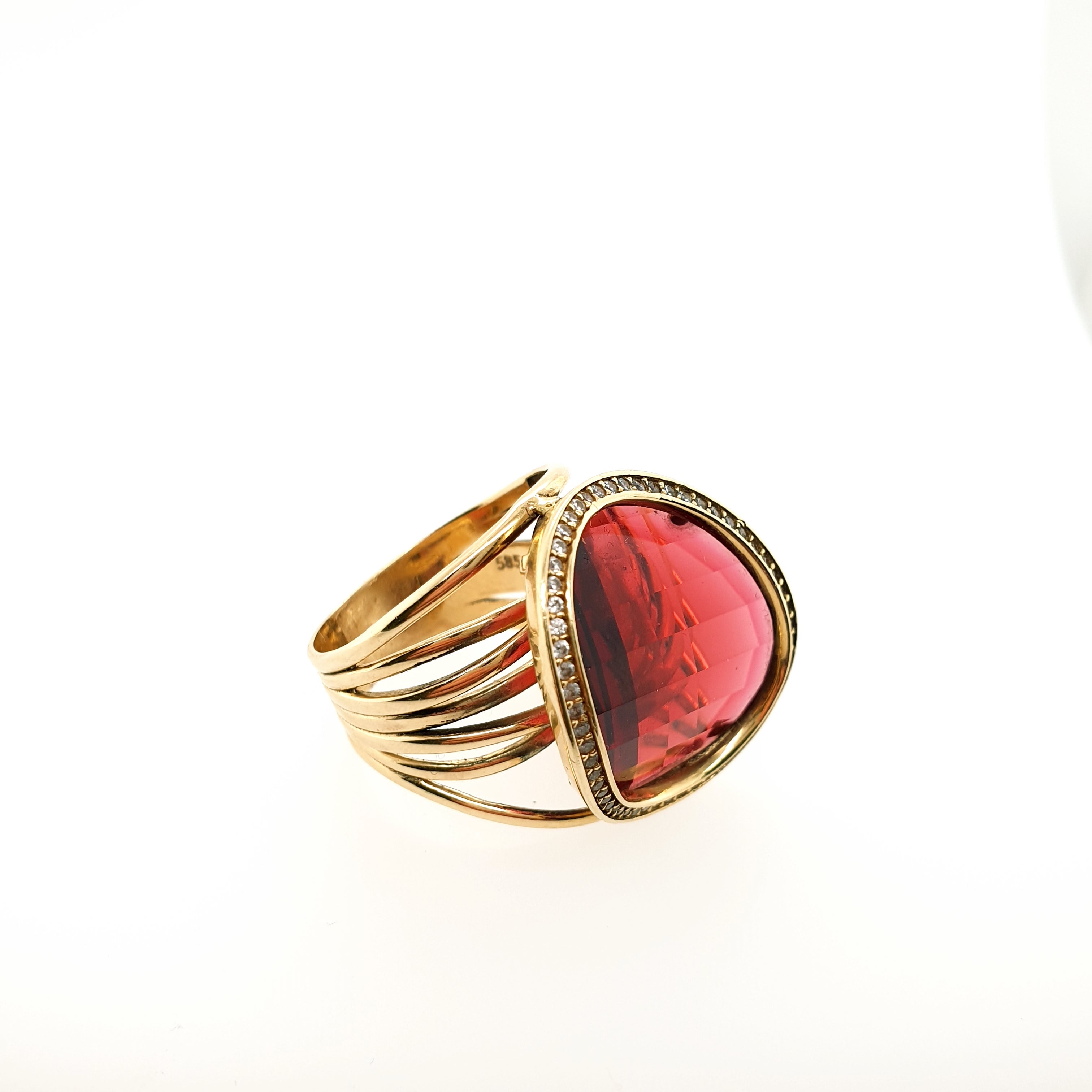 Gold Ring 585 14kt Gelbgold Gr.58