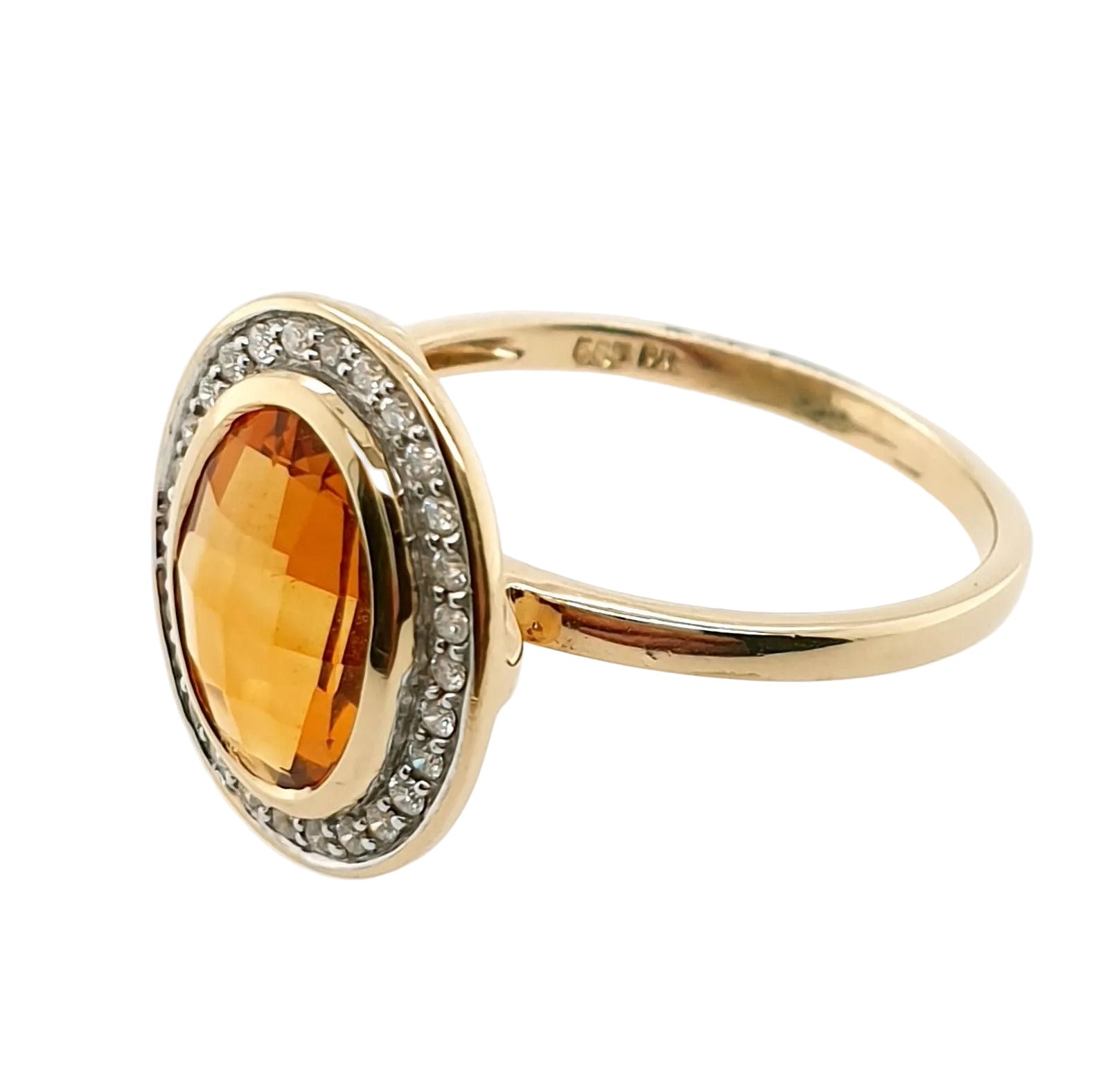 Ring Goldring 585/14kt Gelbgold Gr.60 Zirkonia