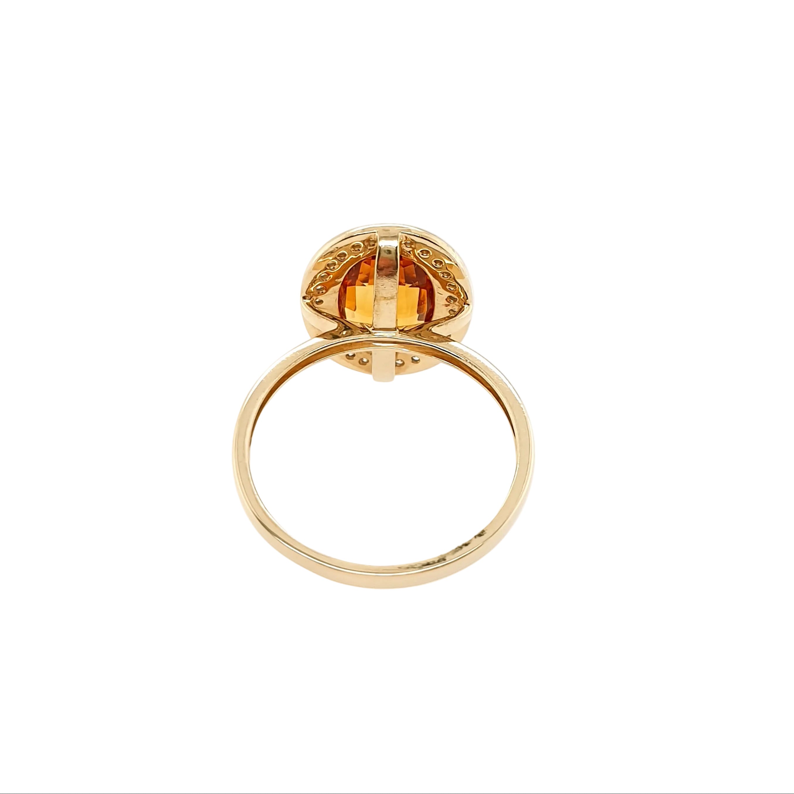 Ring Goldring 585/14kt Gelbgold Gr.60 Zirkonia