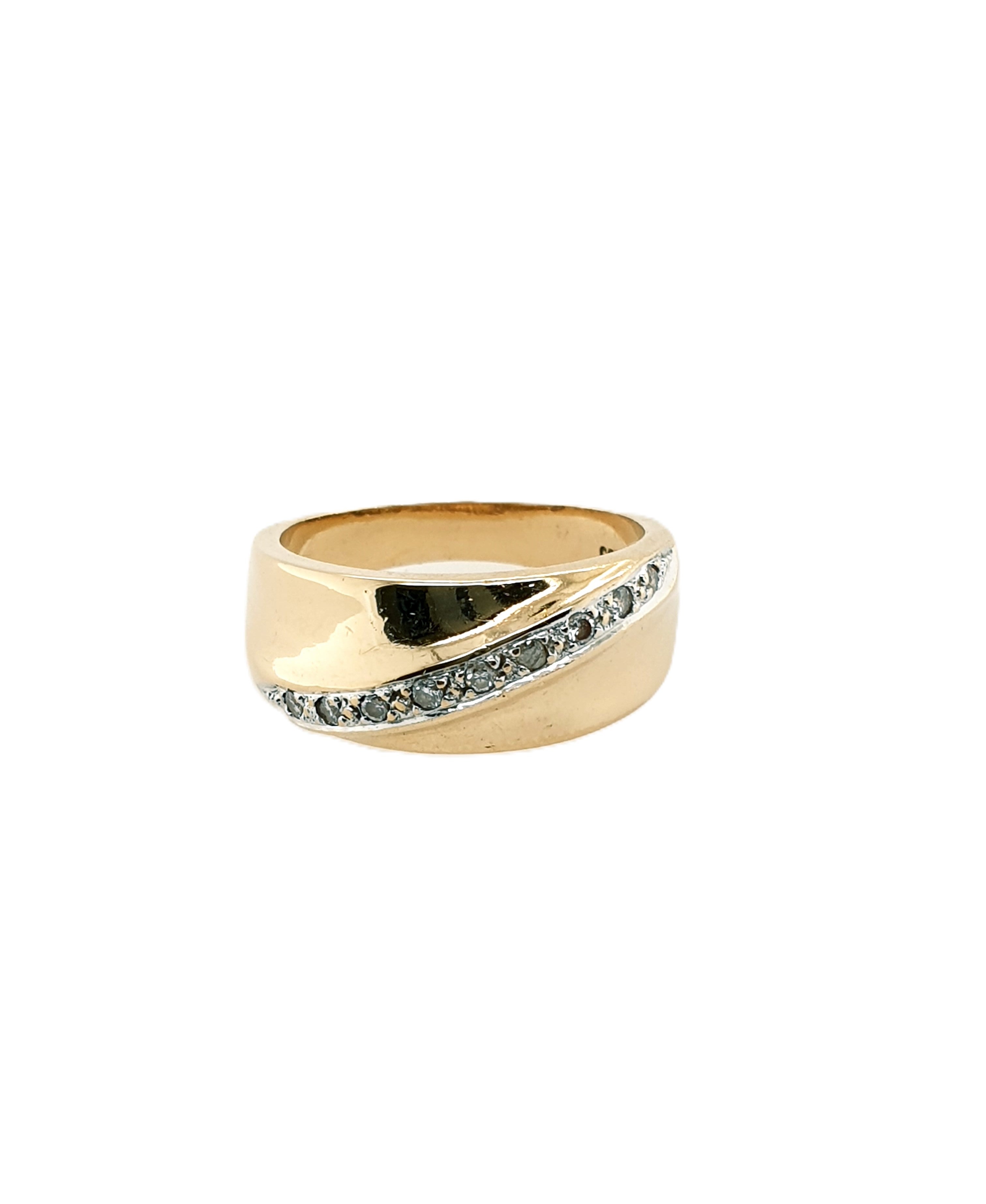 Brillant Gold Ring 585/14kt Gr.55