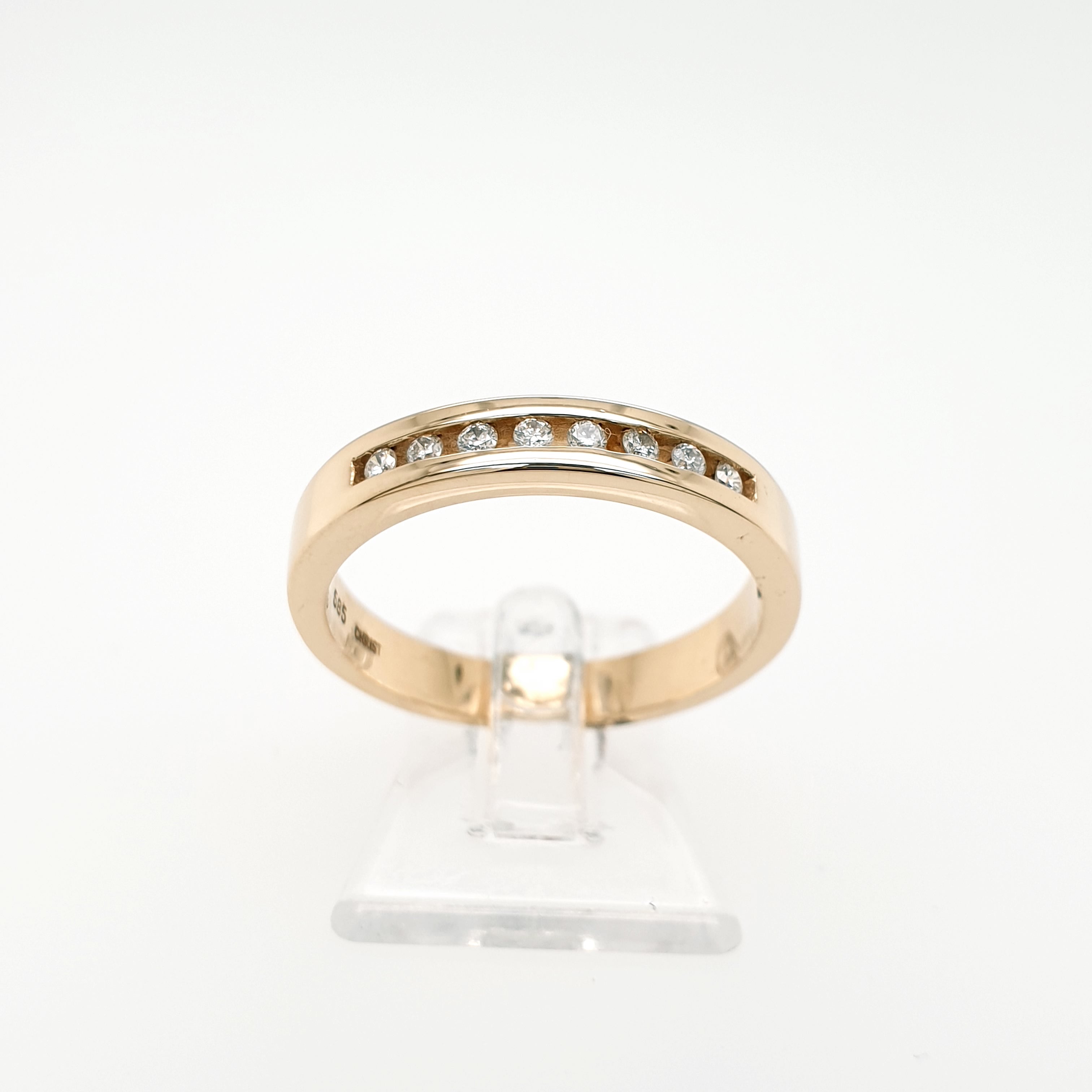 CHRIST Brillant Ring 585 Gelbgold 14kt Gr.58/18