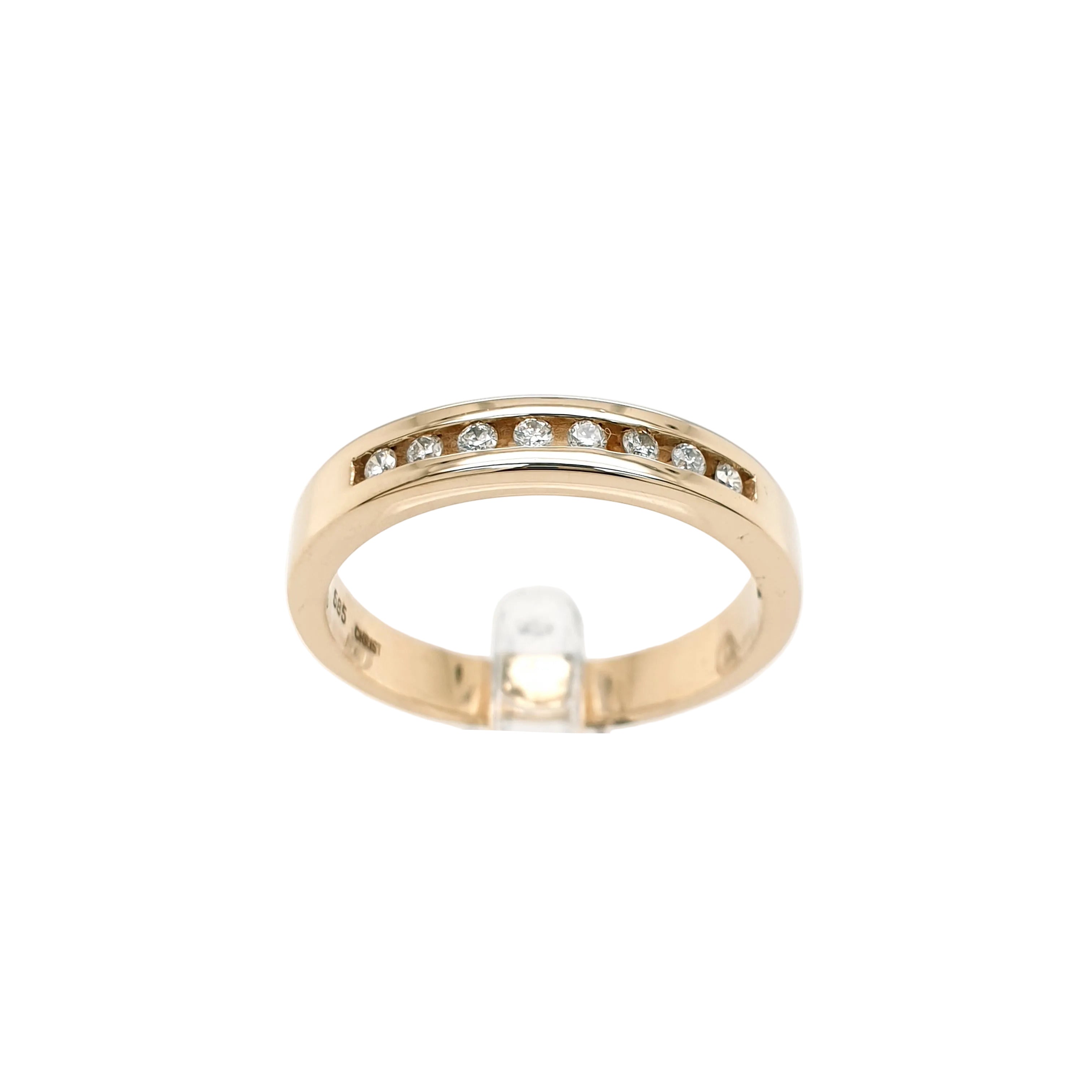 CHRIST Brillant Ring 585 Gelbgold 14kt Gr.58/18