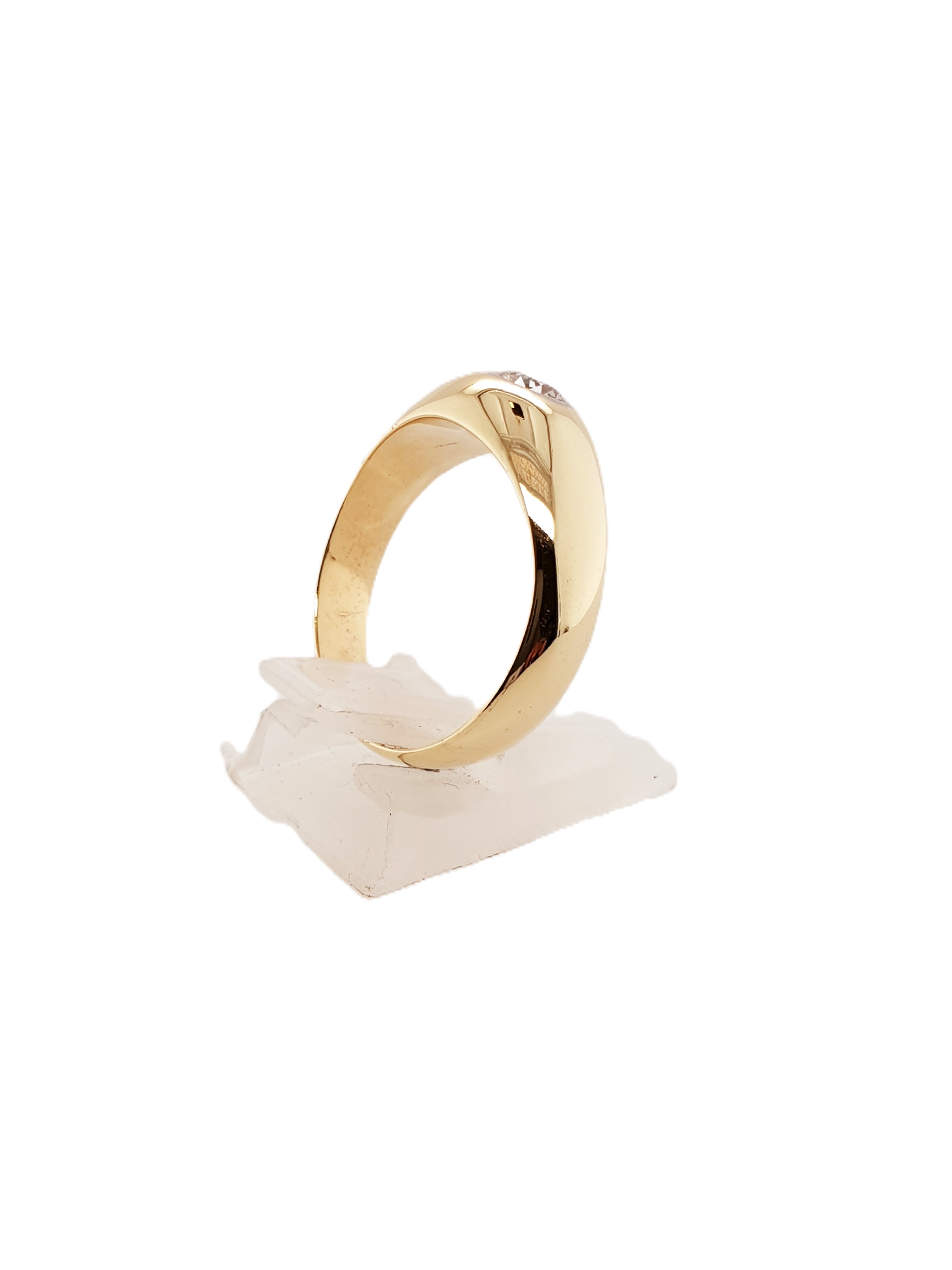Diamant Gold Ring 585/14kt Gr.60 0,50ct Altschliff
