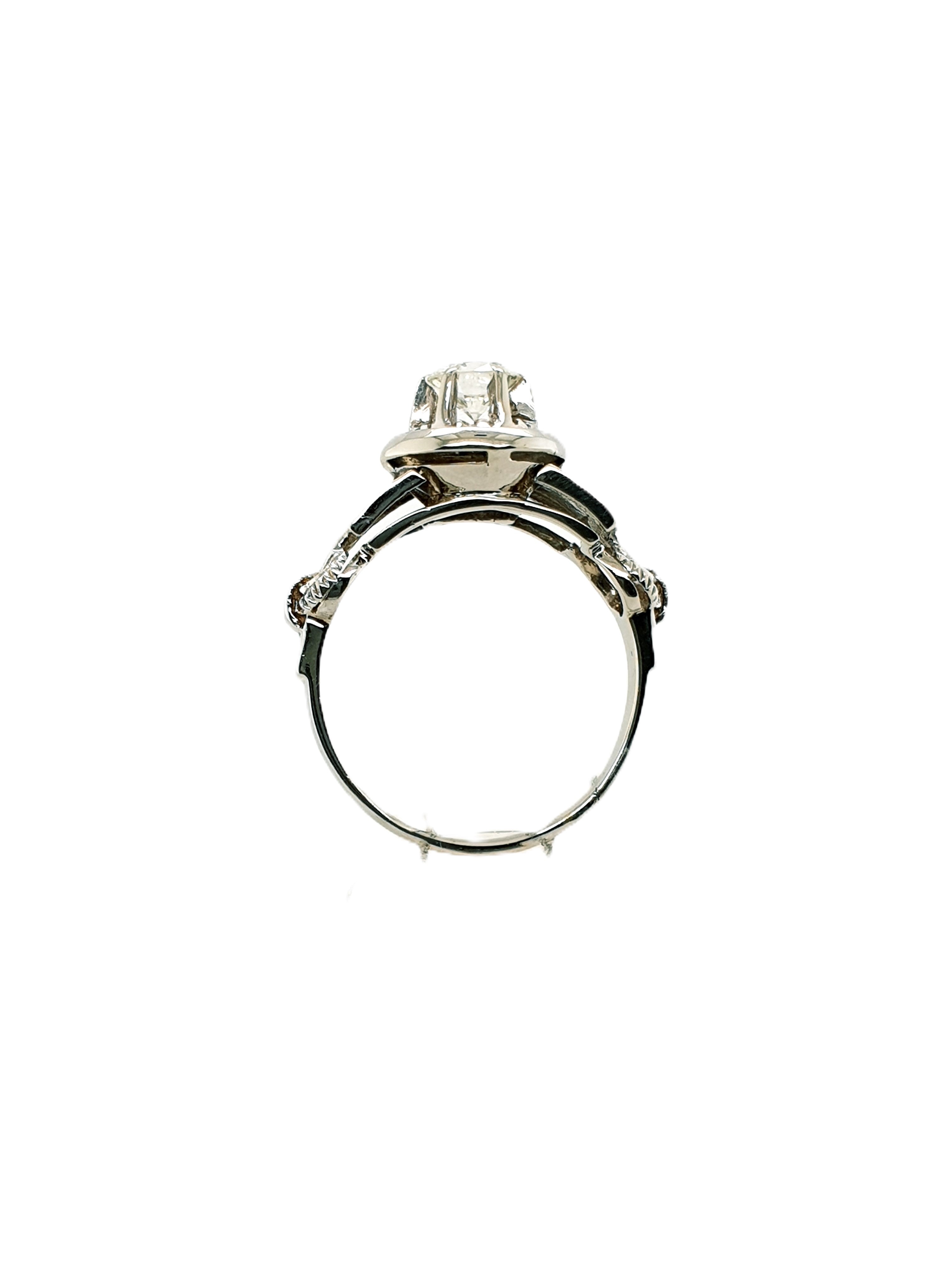 Brillant Weißgold Ring 750/18kt Gr.55