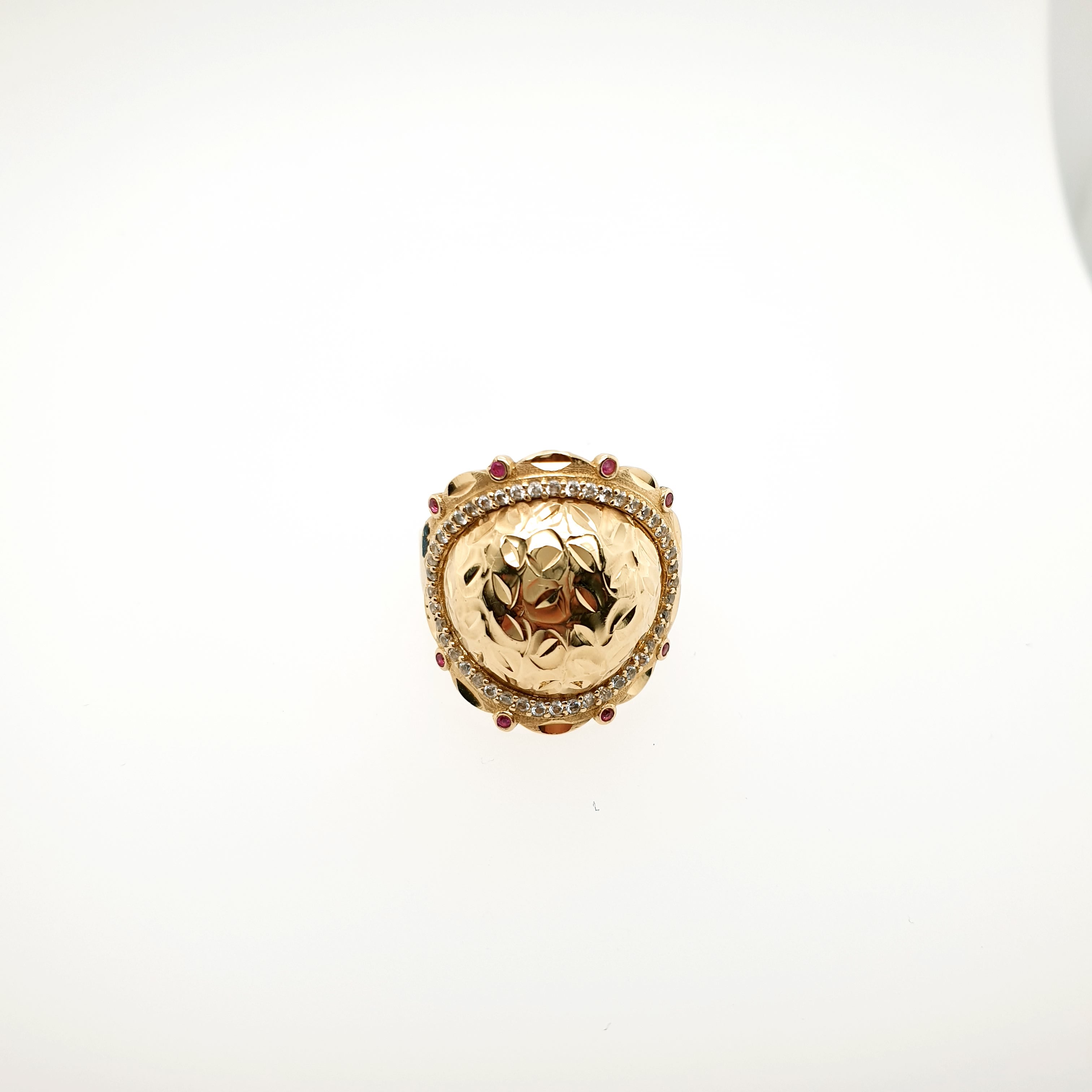 Ring Gelbgold 585/14kt Gr. 60 Zirkonia Gold