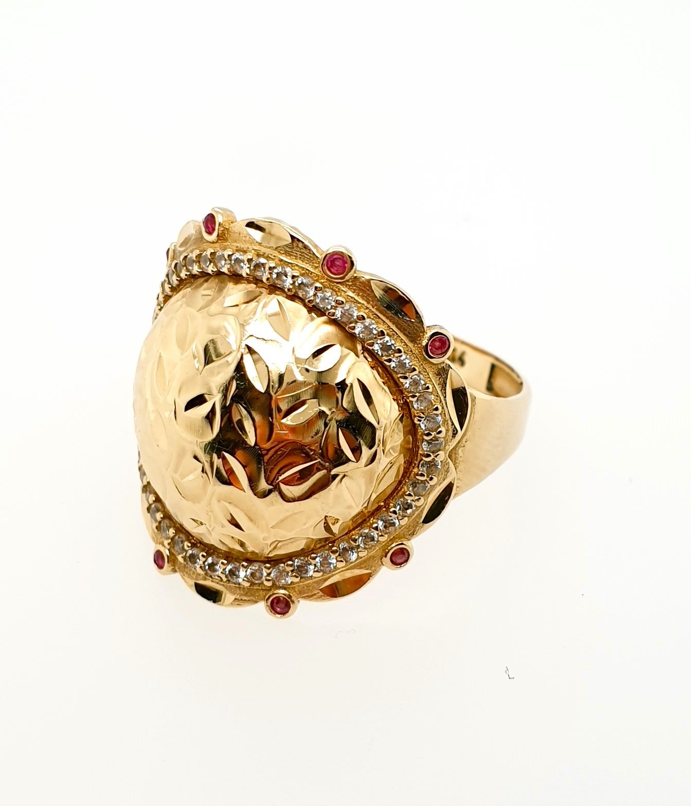 Ring Gelbgold 585/14kt Gr. 60 Zirkonia Gold
