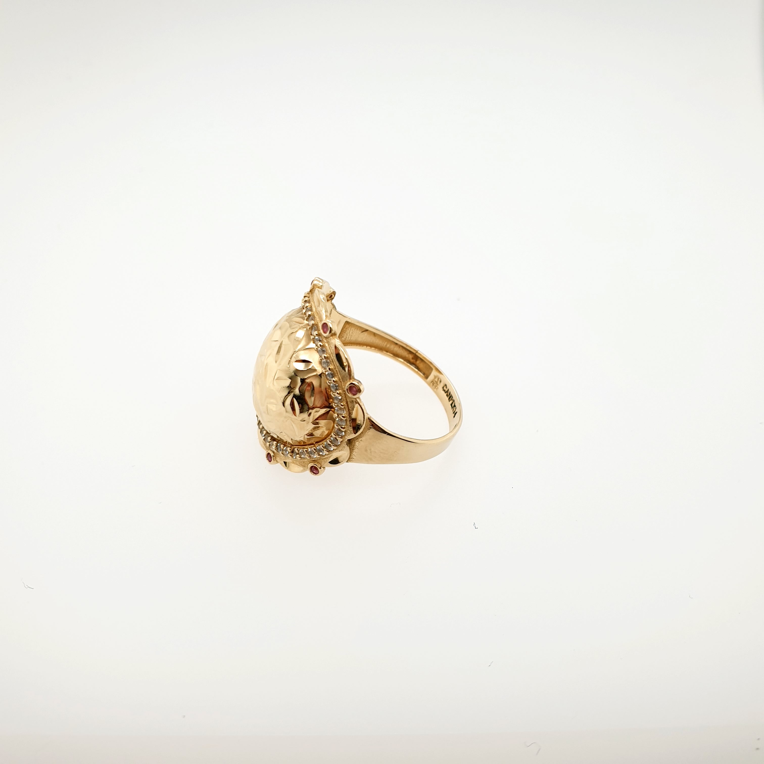 Ring Gelbgold 585/14kt Gr. 60 Zirkonia Gold