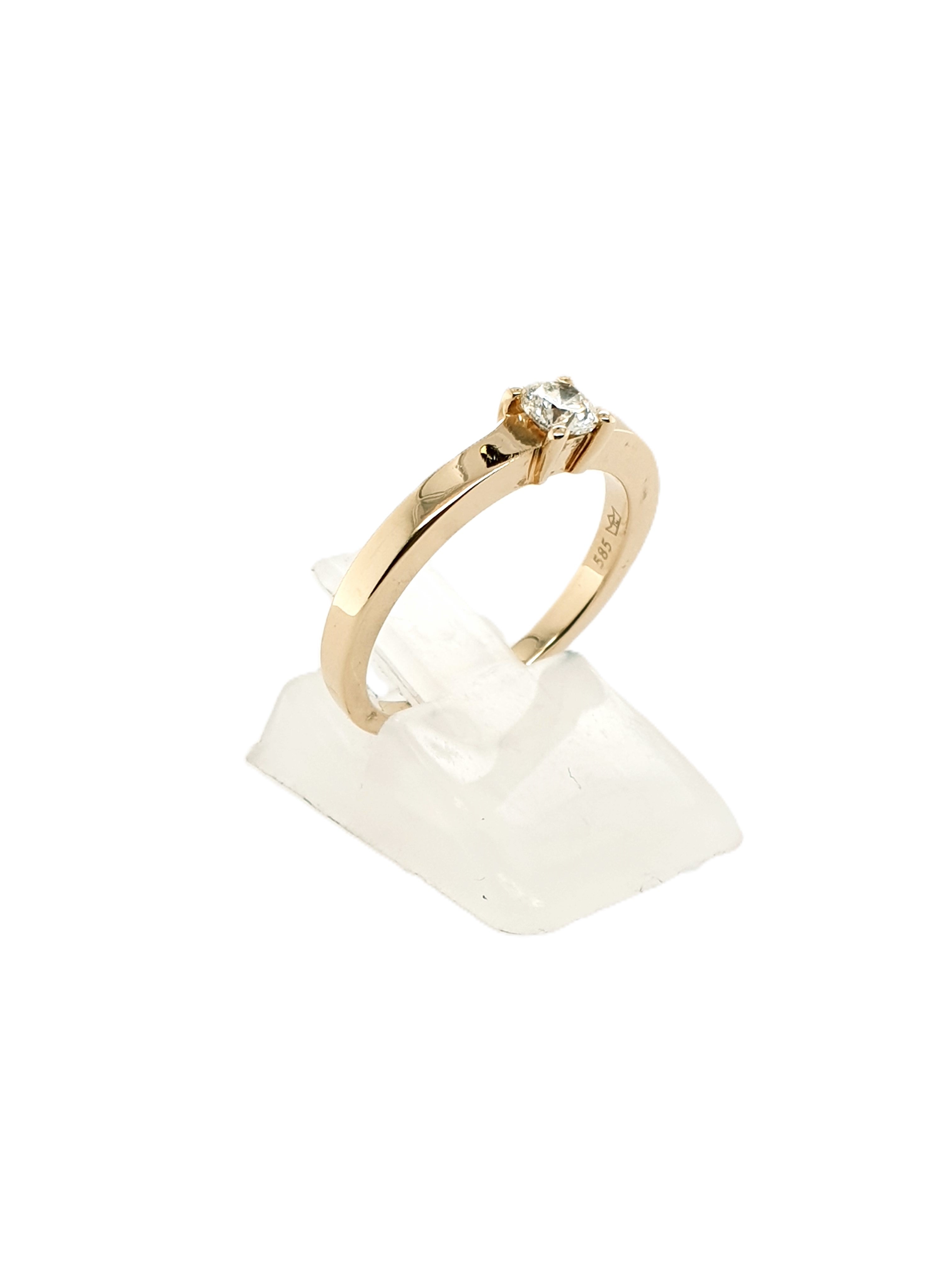 Brillant Gold Ring 585/14kt Gr.53