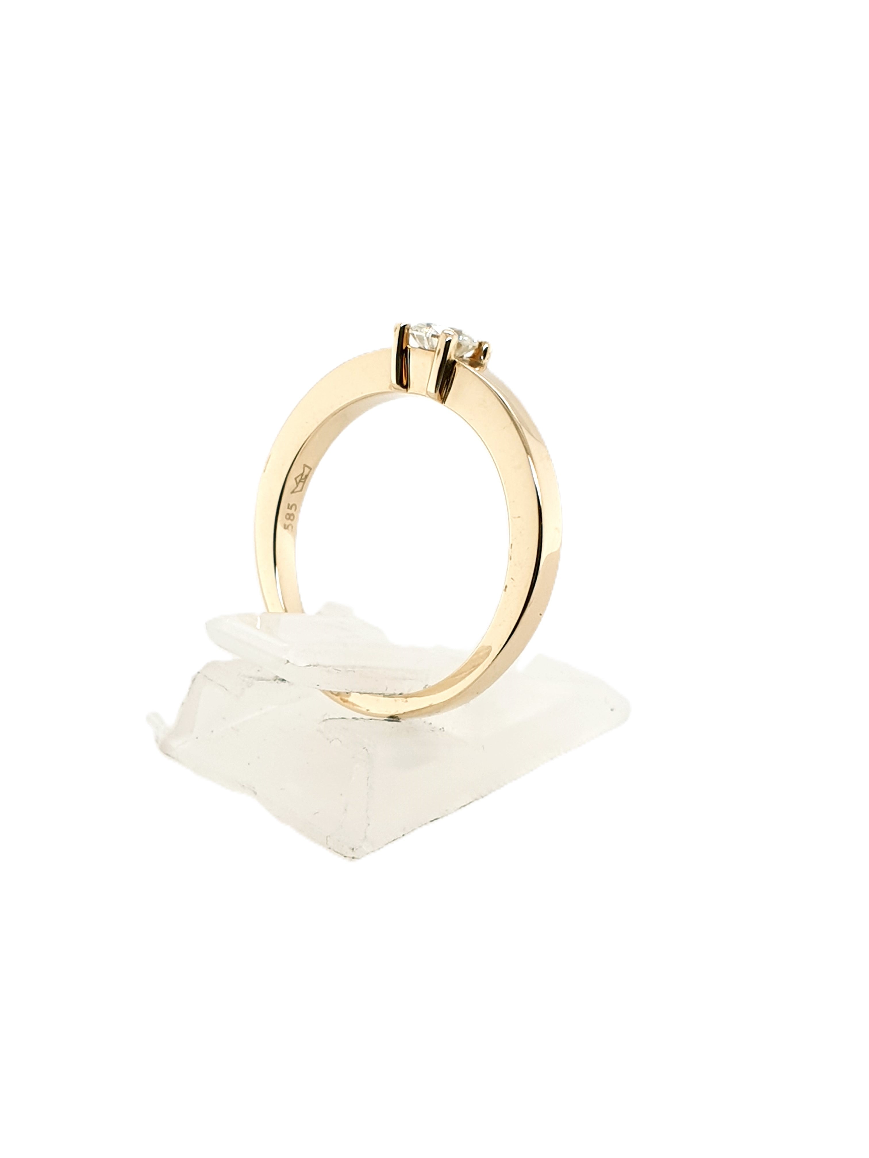 Brillant Gold Ring 585/14kt Gr.53