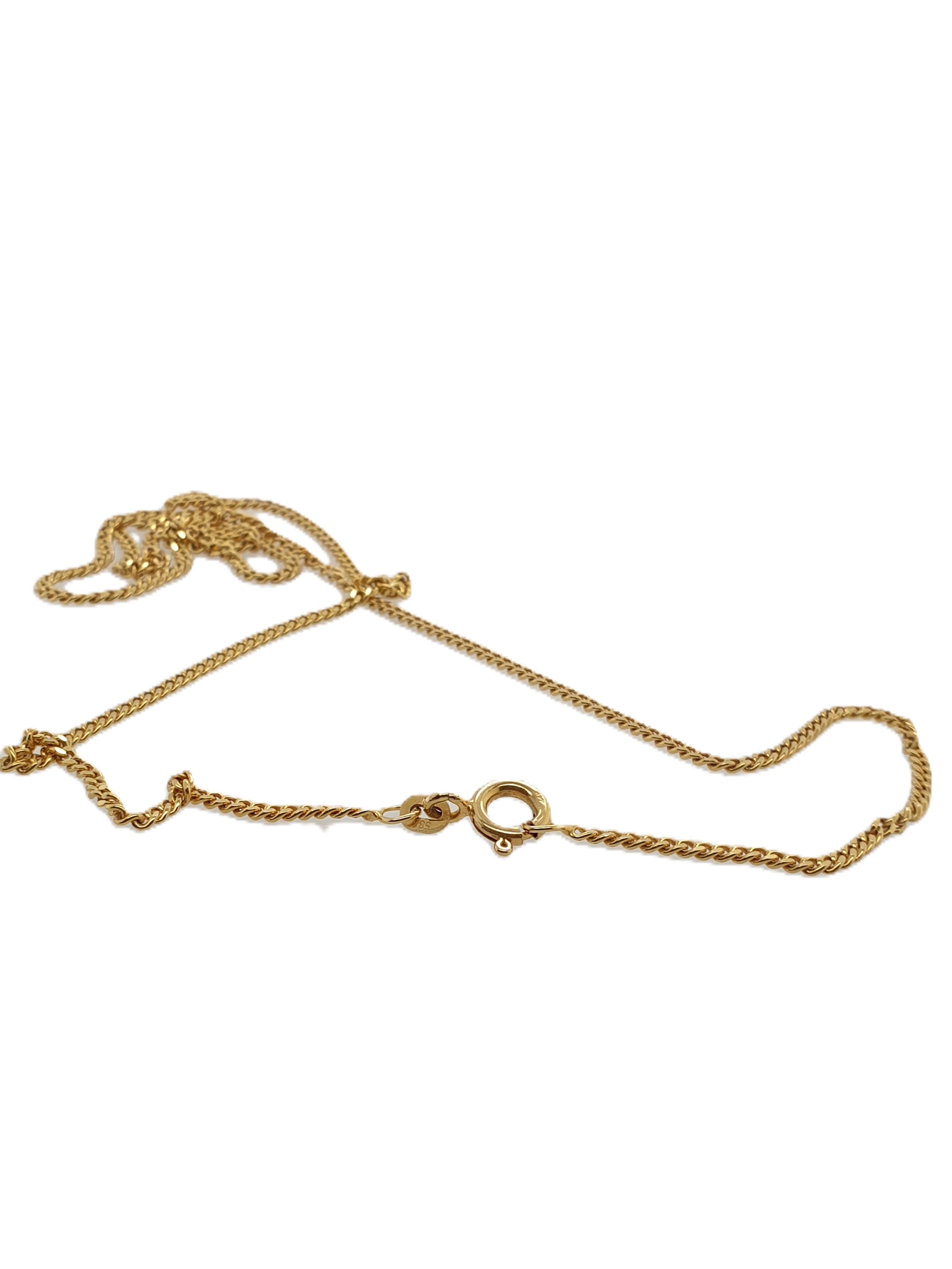 Gold Kette 585/14kt Panzerkette 45cm